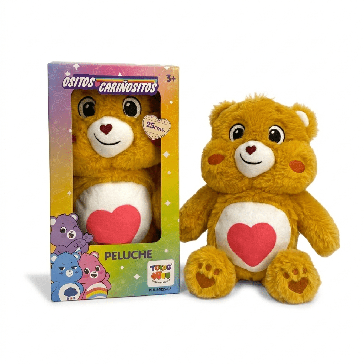 PELUCHE TIERNOSITO NARANJA 25CM EN CAJA - OSITOS CARIÑOSITOS - PERÚ - 1