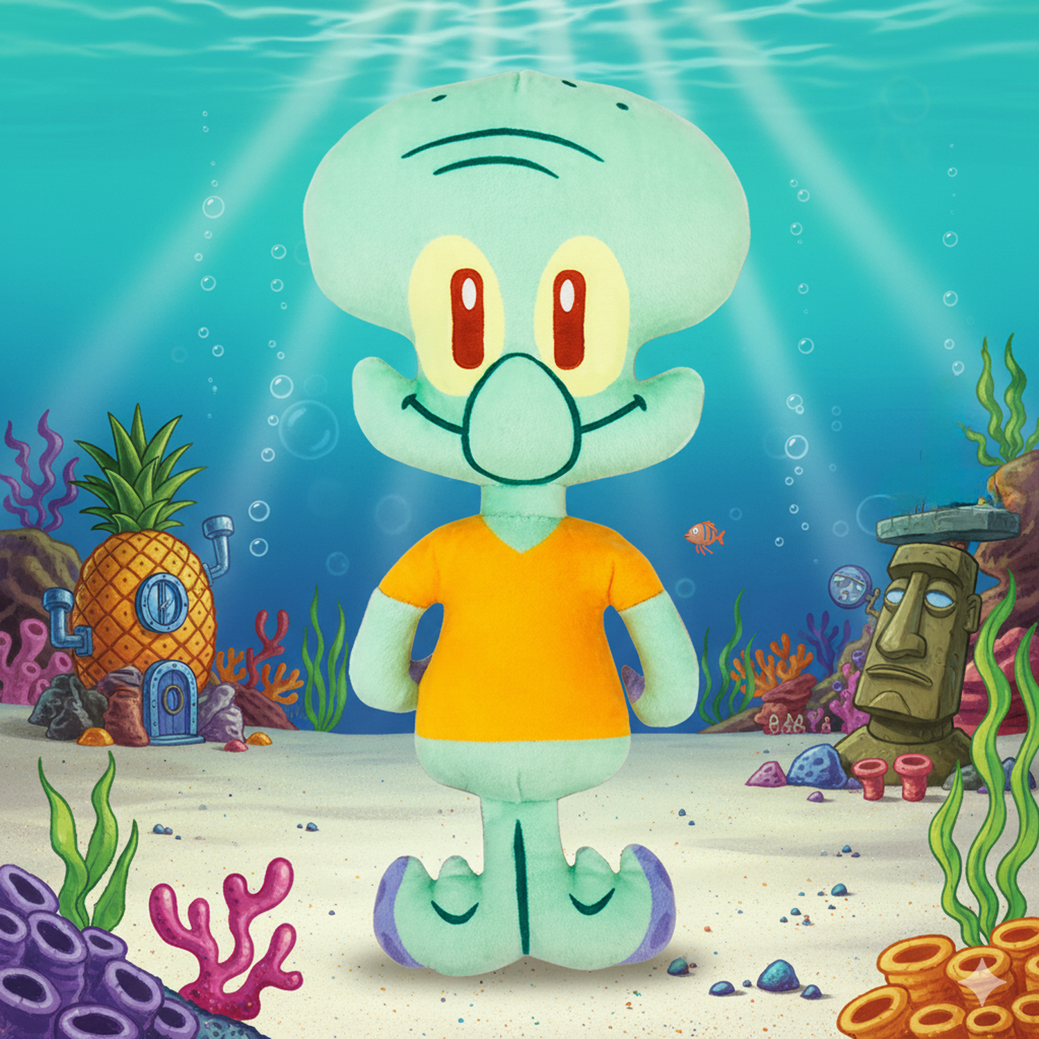 PELUCHE CALAMARDO 25 CM - BOB ESPONJA - PERÚ - 2