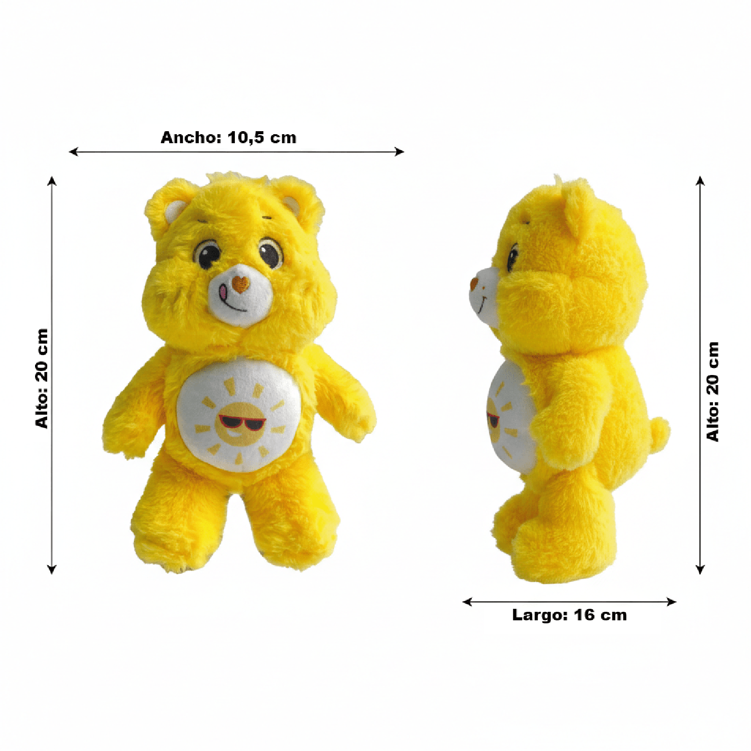 PELUCHE DIVERTOSITO AMARILLO 20 CM - OSITOS CARIÑOSITOS - PERÚ - 6