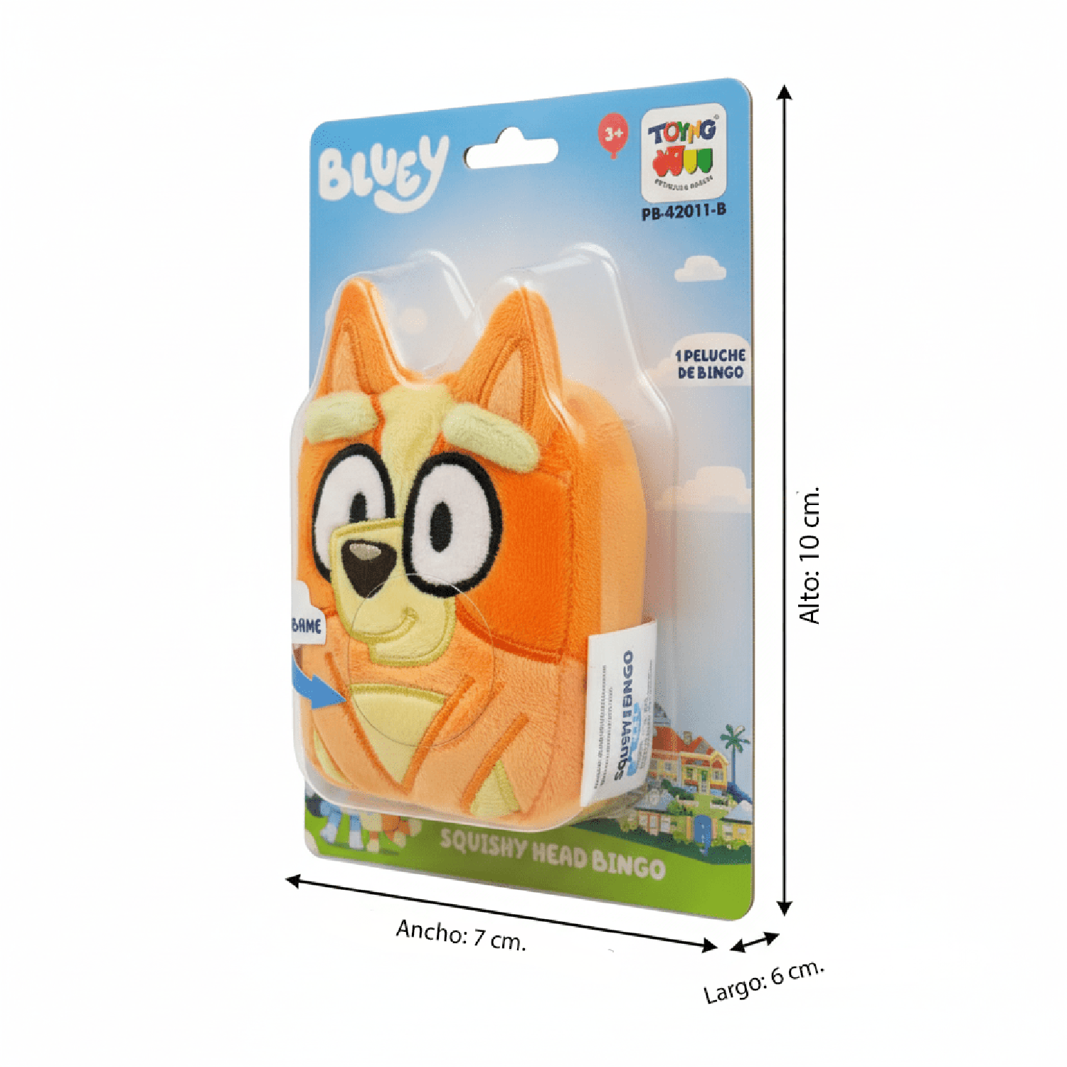 PELUCHE SQUISHY HEAD BINGO 20 CM - BLUEY - PERÚ - 5