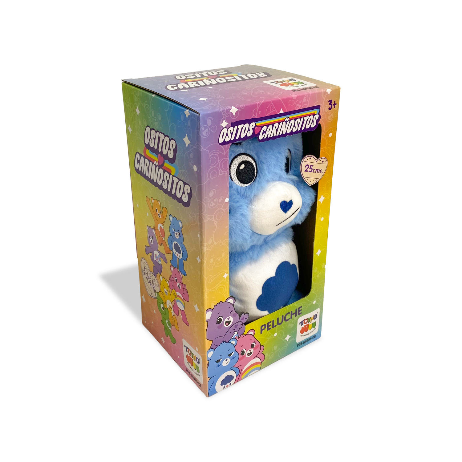 PELUCHE GRUÑOSITO AZUL 25 CM EN CAJA - OSITOS CARIÑOSITOS - PERÚ - 5