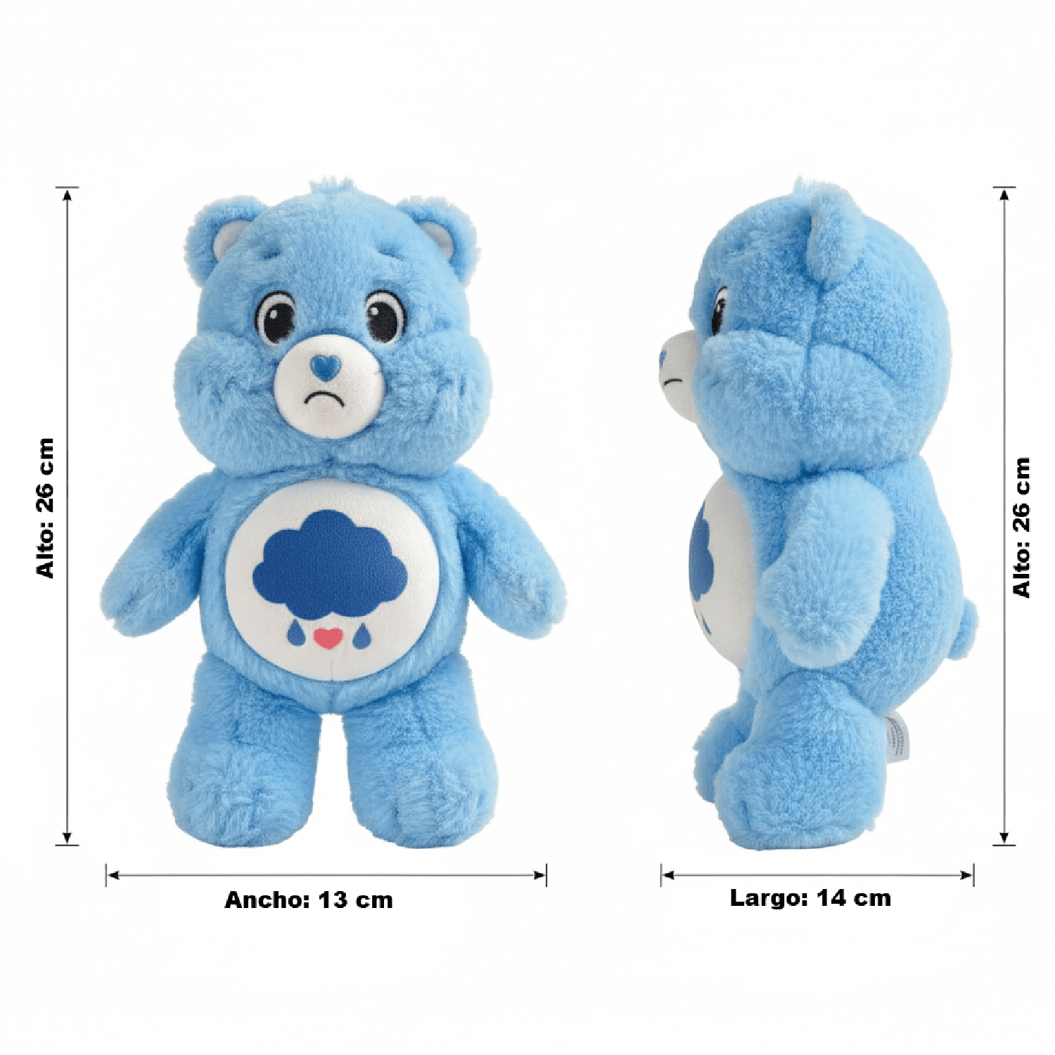 PELUCHE GRUÑOSITO AZUL 25 CM EN CAJA - OSITOS CARIÑOSITOS - PERÚ - 6