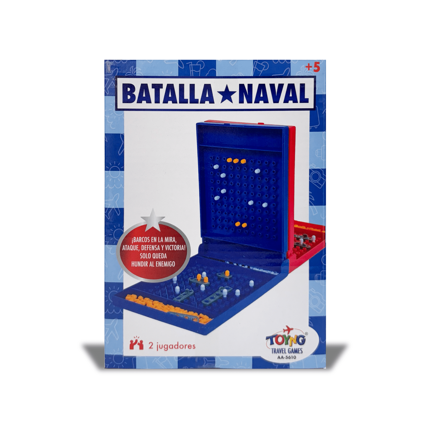 JUEGO DE MESA TRAVEL GAME BATALLA NAVAL – TOYNG - PERÚ - 2