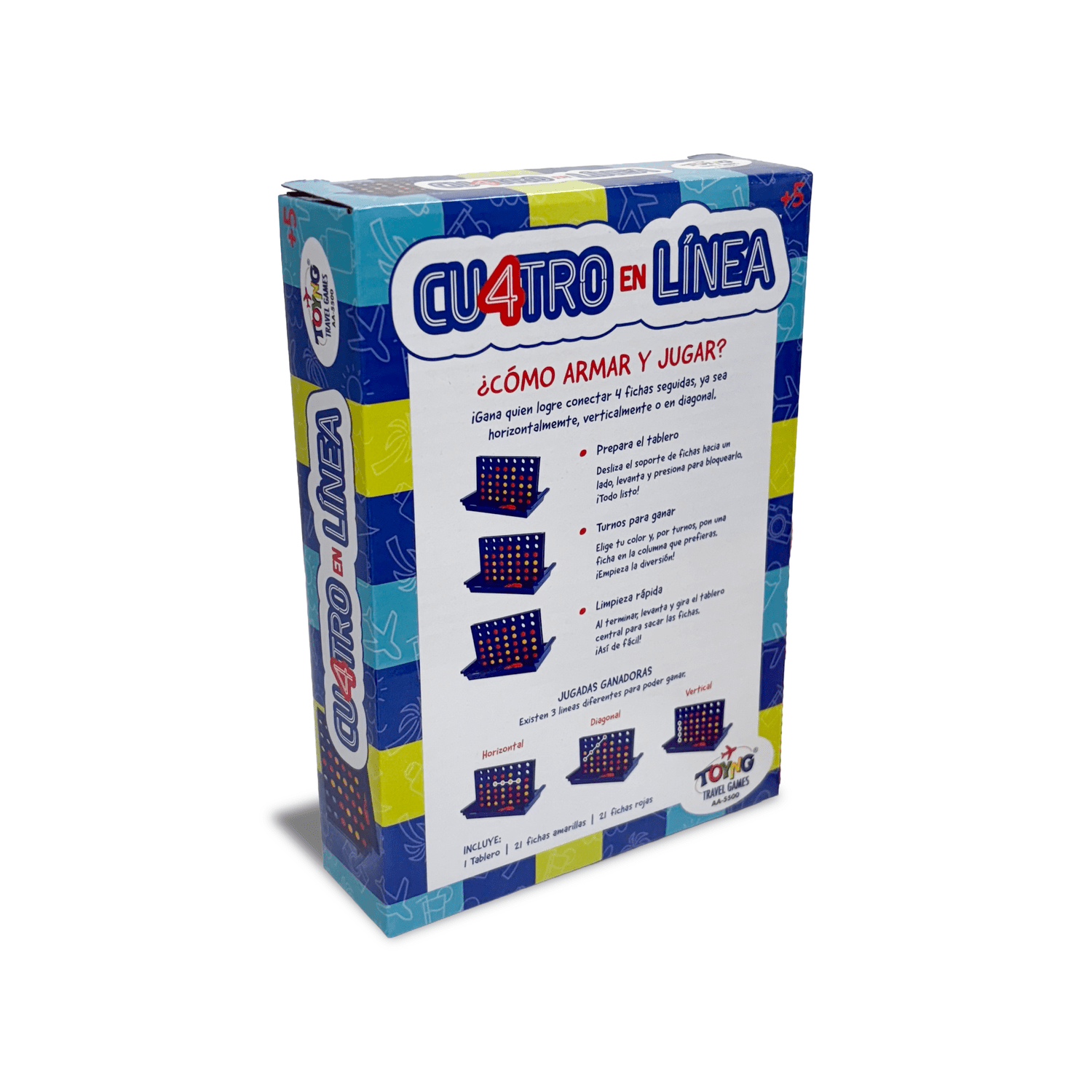 JUEGO DE MESA TRAVEL GAME 4 LÍNEA – TOYNG - PERÚ - 4