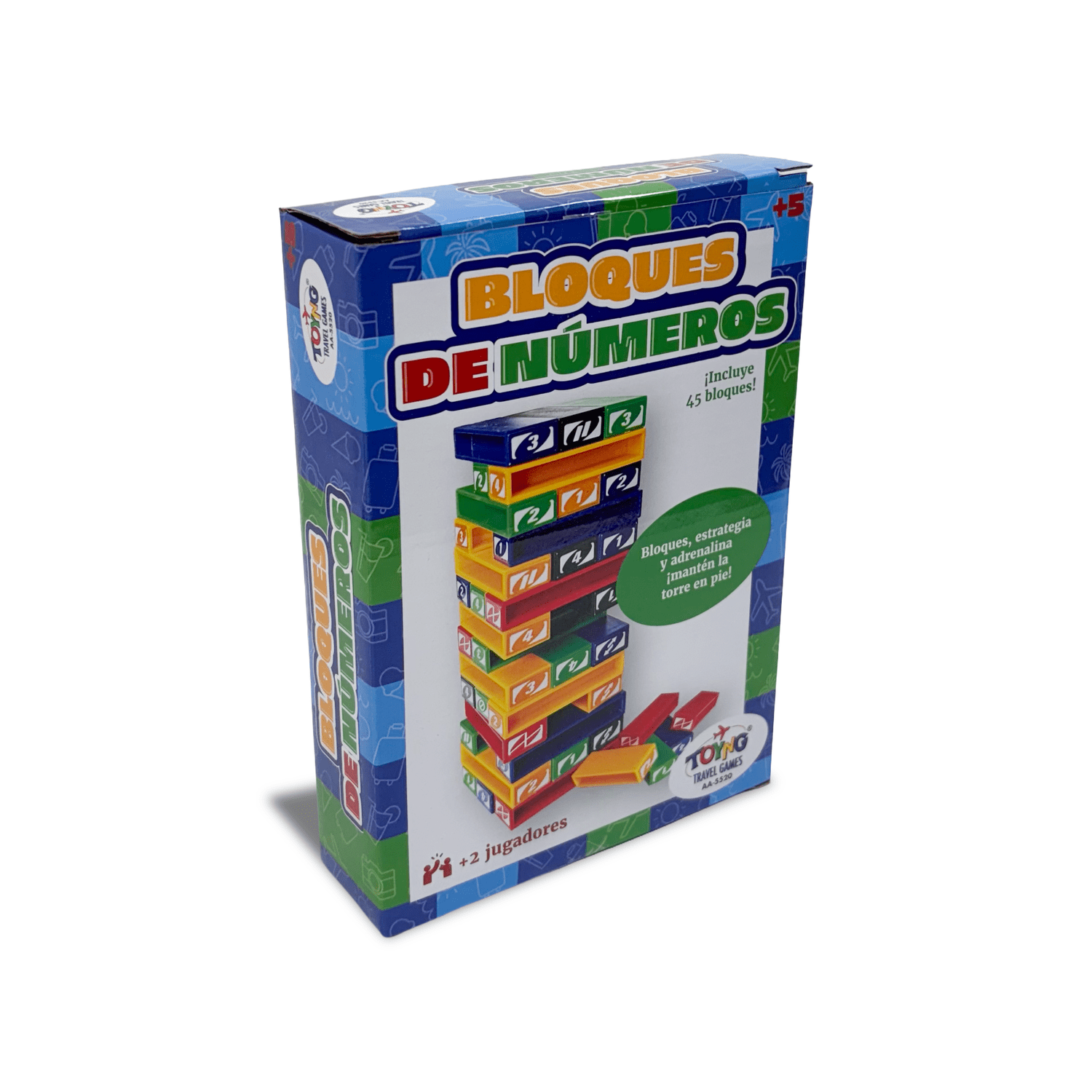 JUEGO DE MESA TRAVEL GAME BLOQUES DE NÚMEROS – TOYNG - PERÚ - 2