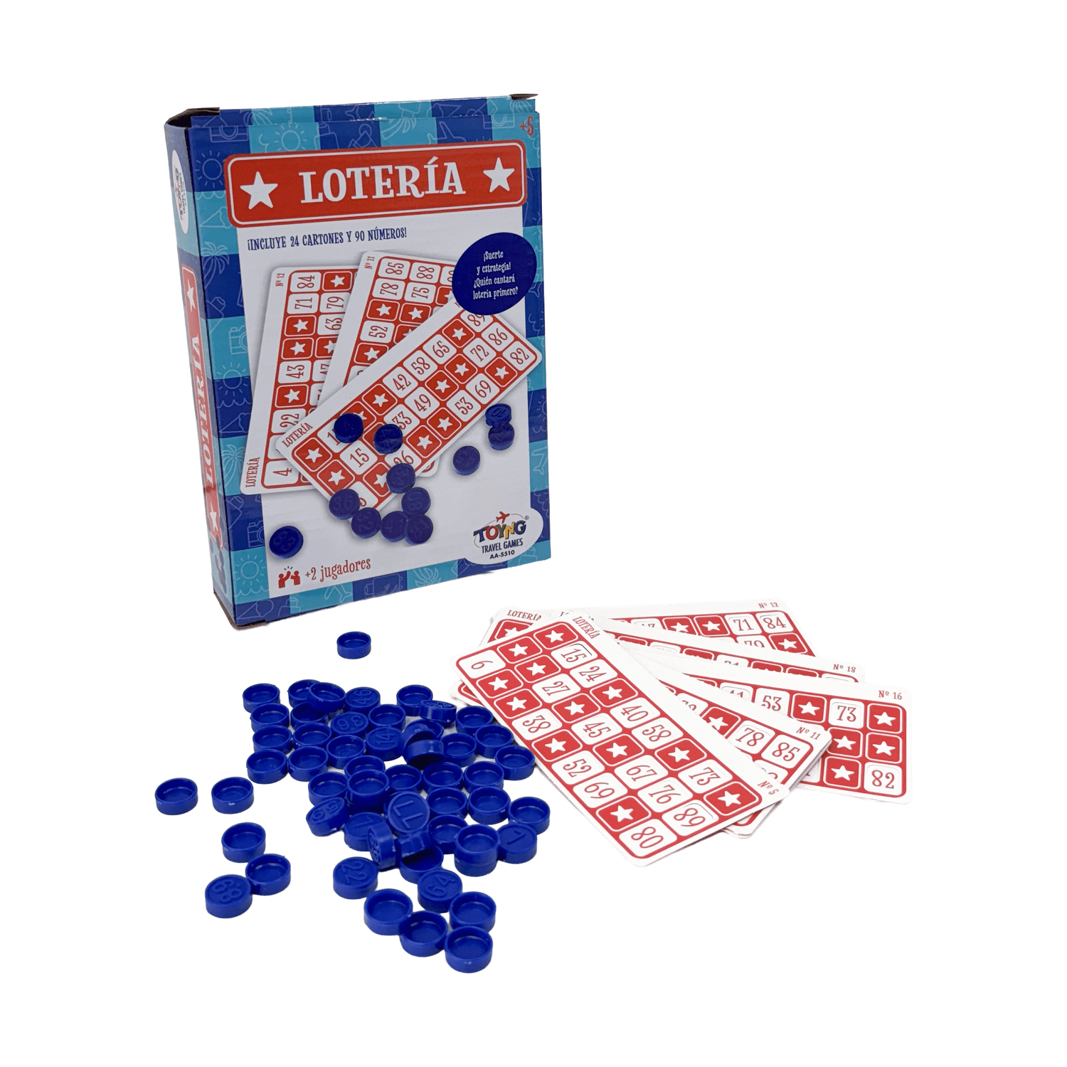 JUEGO DE MESA TRAVEL GAME BINGO NUMÉRICO (24 CARTONES) – TOYNG - PERÚ - 1