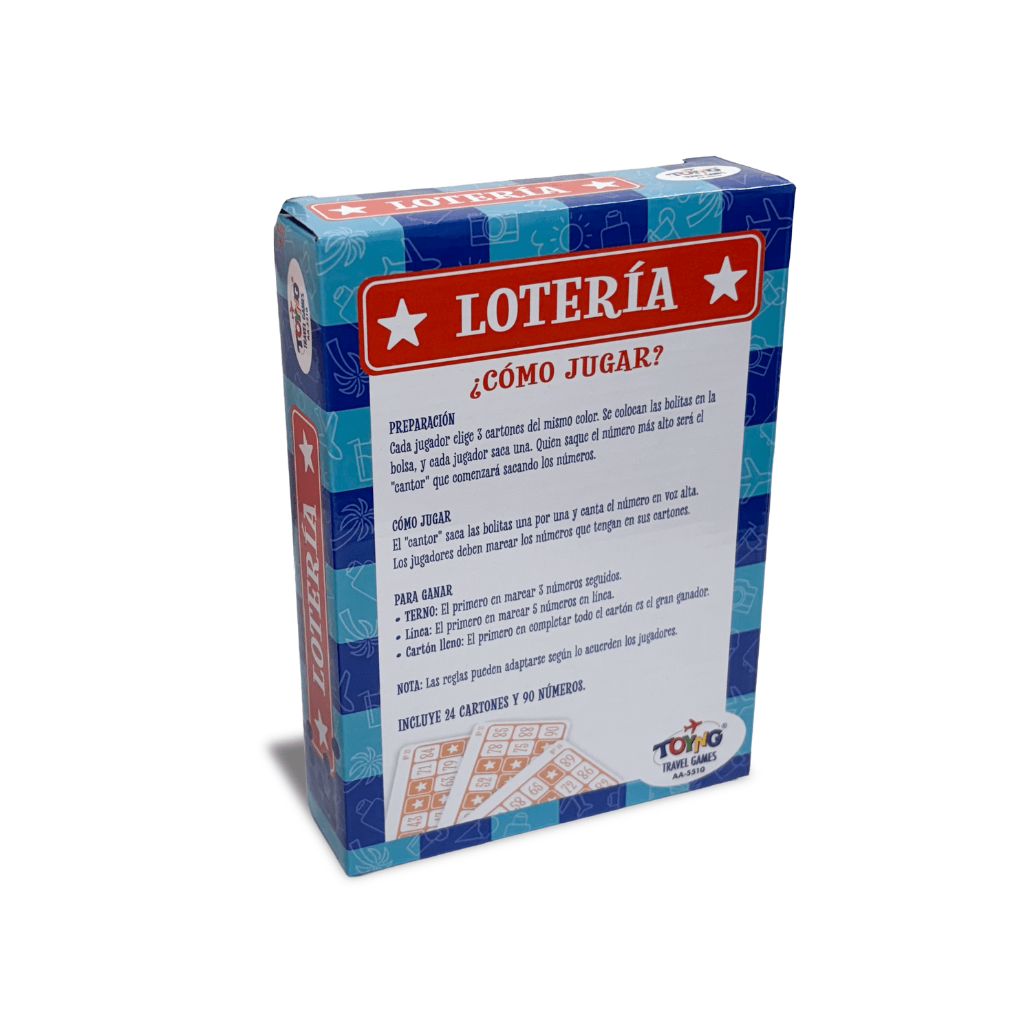 JUEGO DE MESA TRAVEL GAME BINGO NUMÉRICO (24 CARTONES) – TOYNG - PERÚ - 4