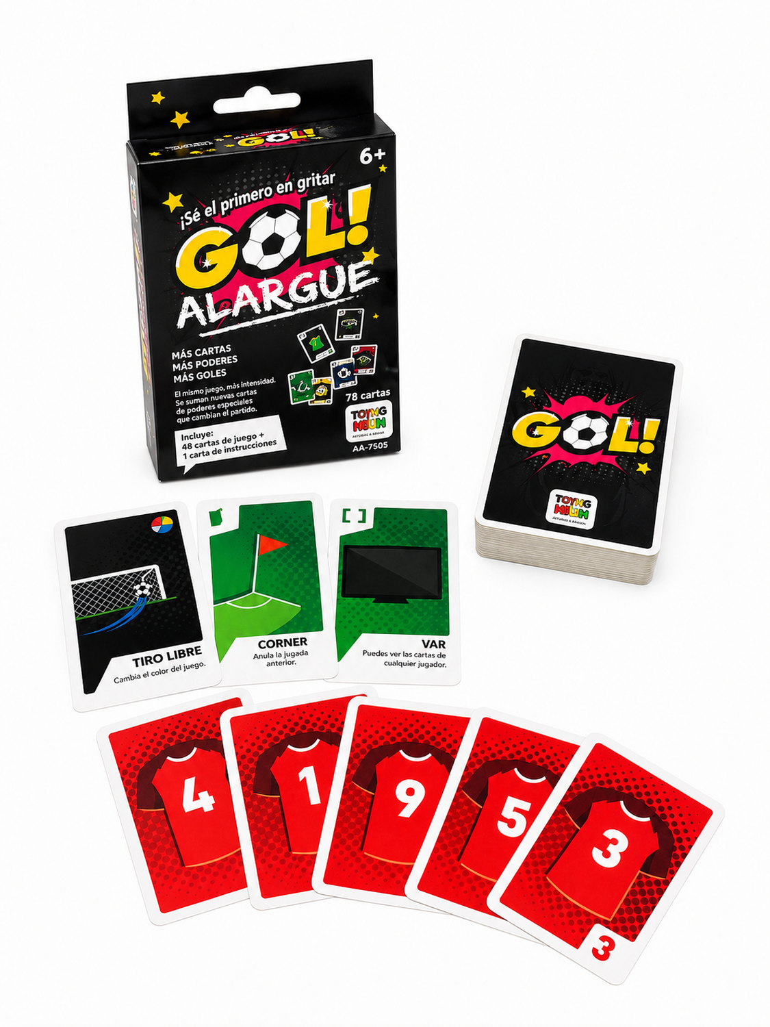JUEGO DE CARTAS GOL! ALARGUE - TOYNG FUTBOL - 3
