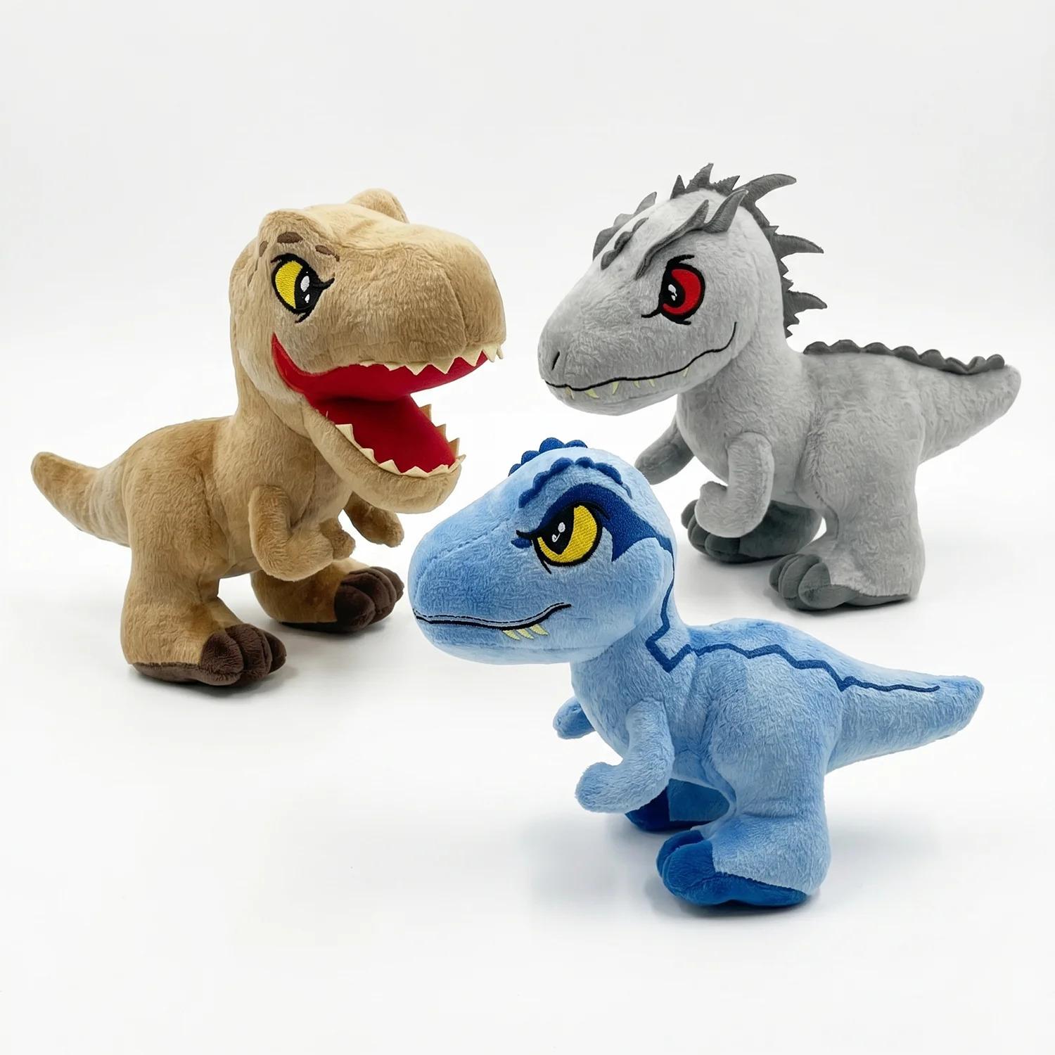 PACK X3 PELUCHES JURASSIC 20 CM COLECCIÓN COMPLETA - 1