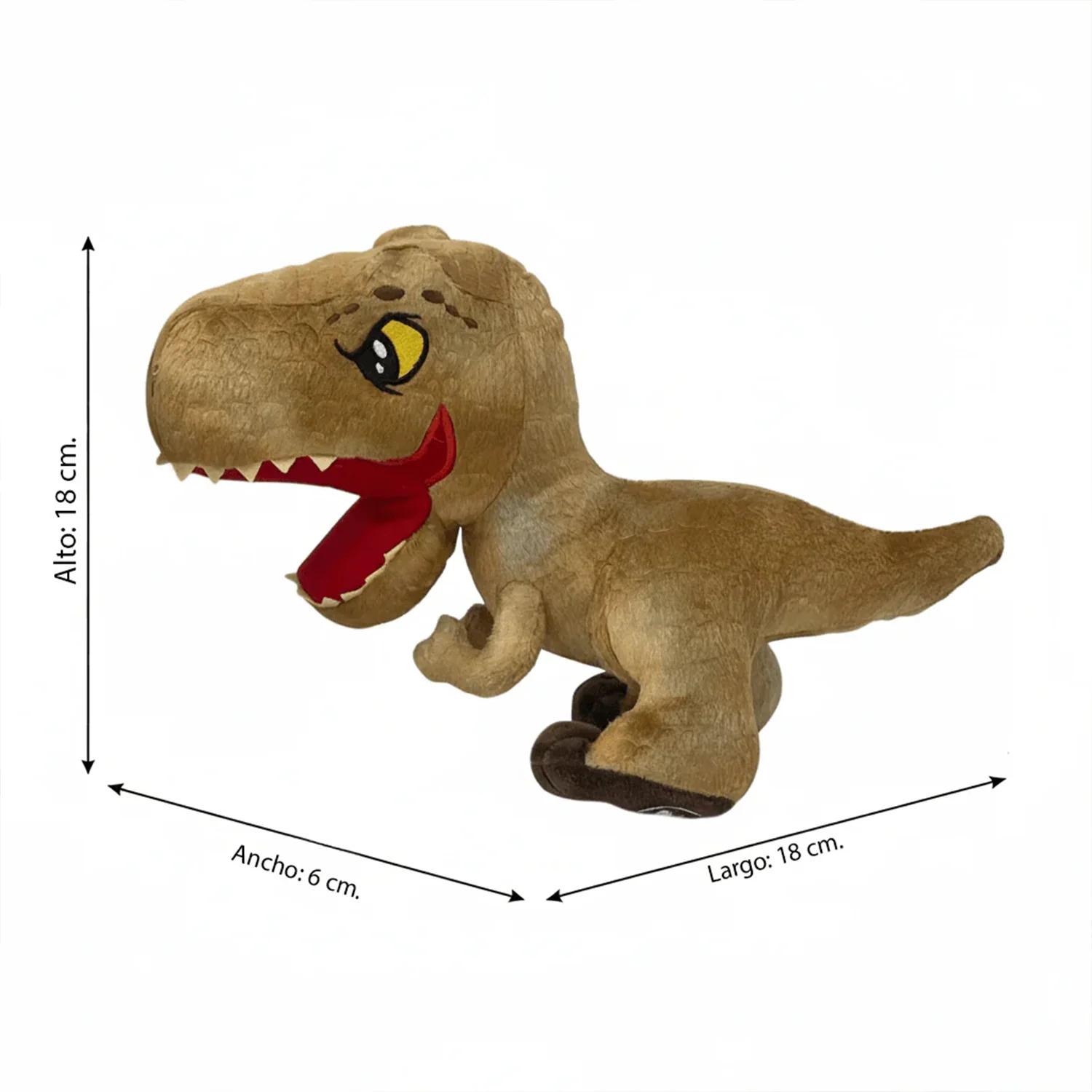 PACK X3 PELUCHES JURASSIC 20 CM COLECCIÓN COMPLETA - 4