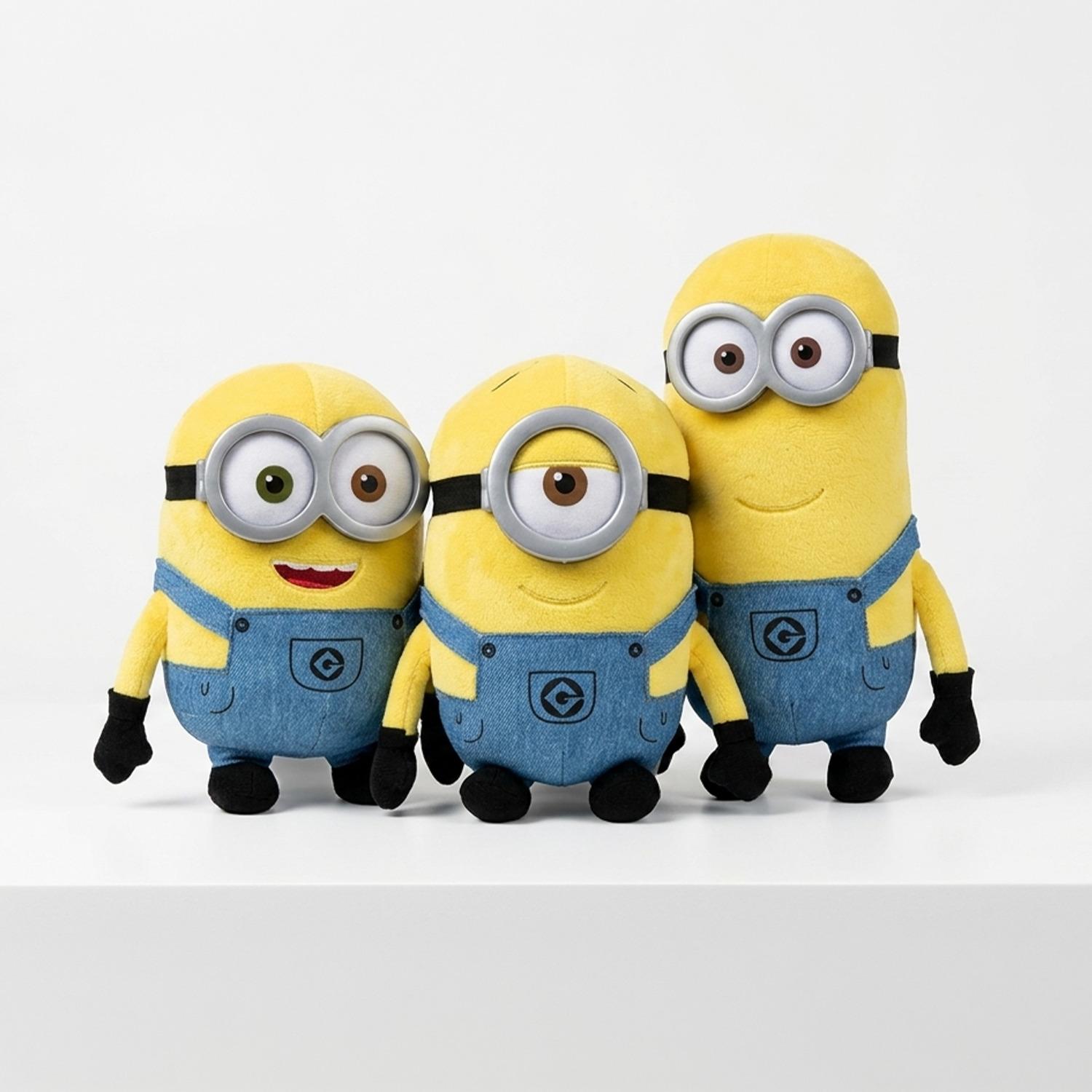 PACK X3 PELUCHES MINIONS 20 CM COLECCIÓN COMPLETA - 1