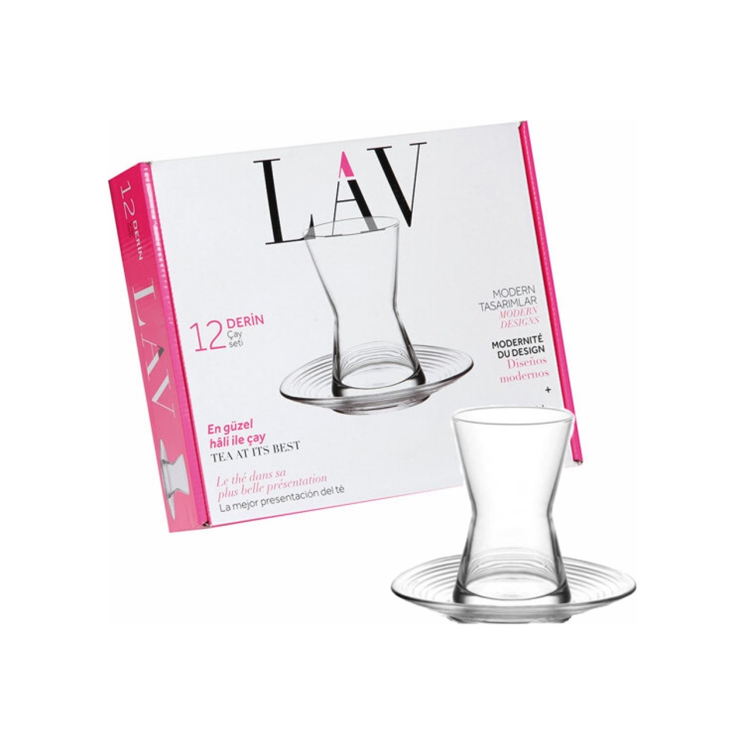 SET DE TAZAS LAV PARA TE TURCO DE 12 PIEZAS - 2
