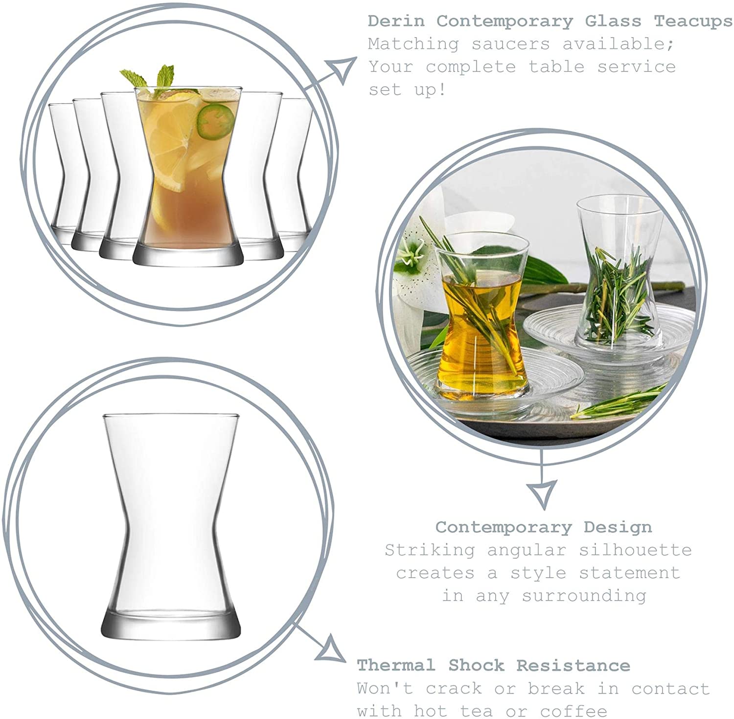 SET DE TAZAS LAV PARA TE TURCO DE 12 PIEZAS - 6