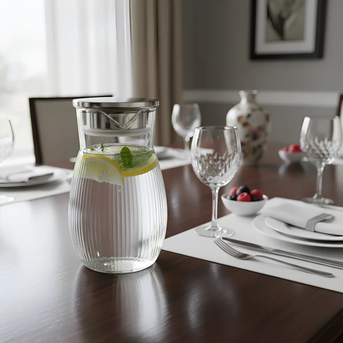JARRA BOROSILICATO TRIÁNGULO 1,8 L RESISTENTE AGUA HIRVIENDO - 2