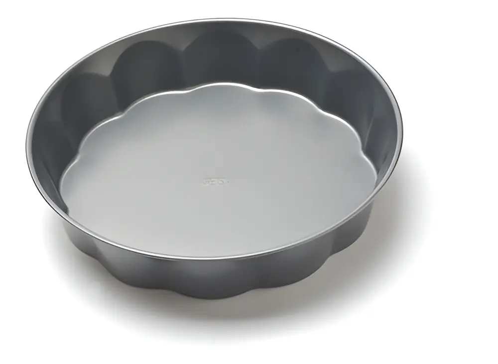 MOLDE PARA TORTA REDONDO CON BORDE FLOR DE 27 CM, ANTIADHERENTE PRESS - 3