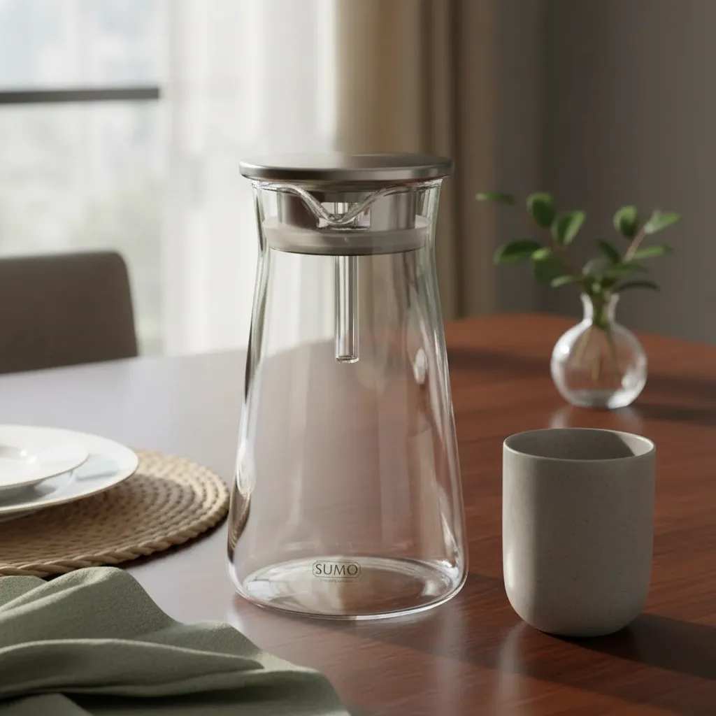 JARRA BOROSILICATO TRIANGULO 1.8L RESISTENTE AGUA HIRVIENDO - 2