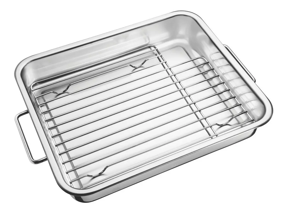 ASADERA PARA HORNO ACERO INOXIDABLE 43X32 - 1