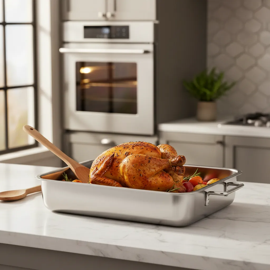 ASADERA PARA HORNO ACERO INOXIDABLE 43X32 - 2