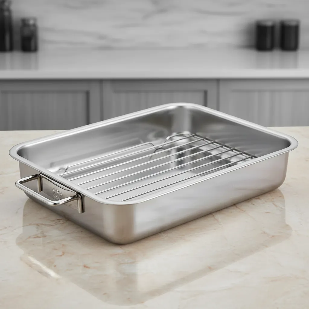 ASADERA PARA HORNO ACERO INOXIDABLE 43X32 - 3