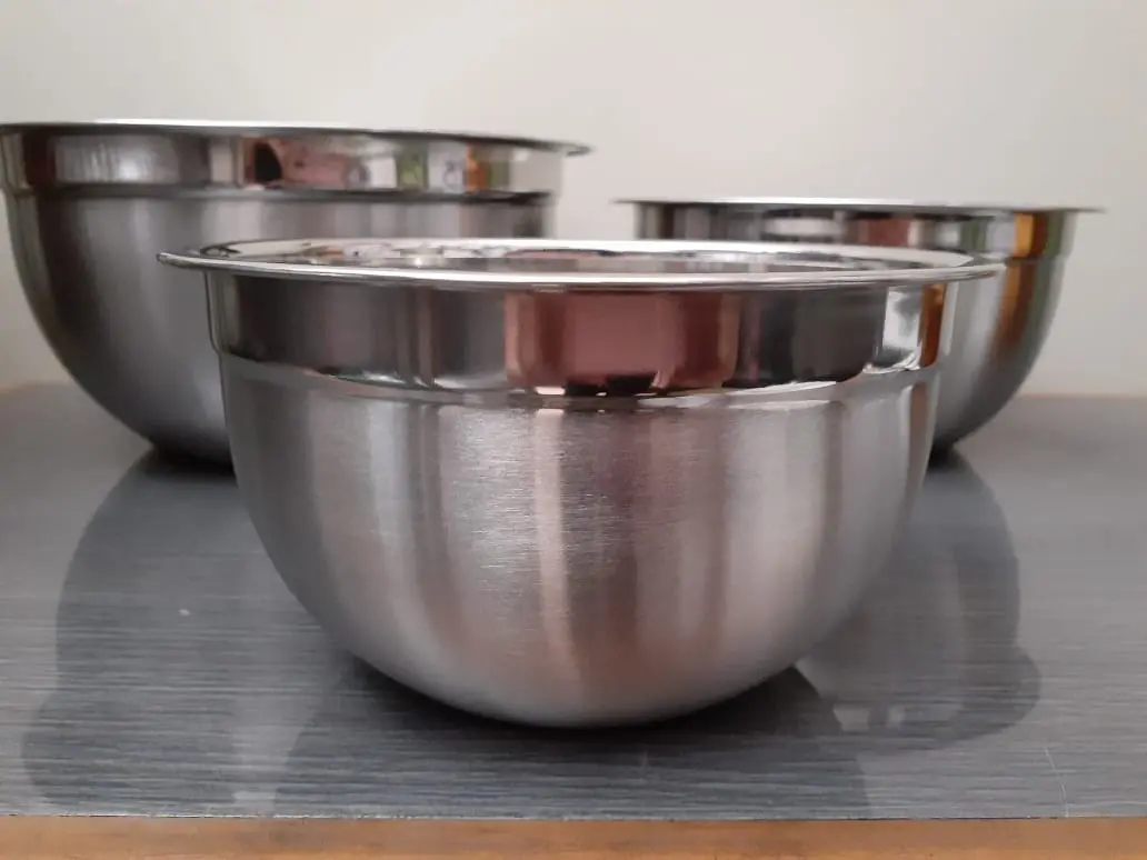 SET DE BOLWS X 3 PIEZAS PROFESIONAL, TAZÓN ACERO INOX OFERTA - 3