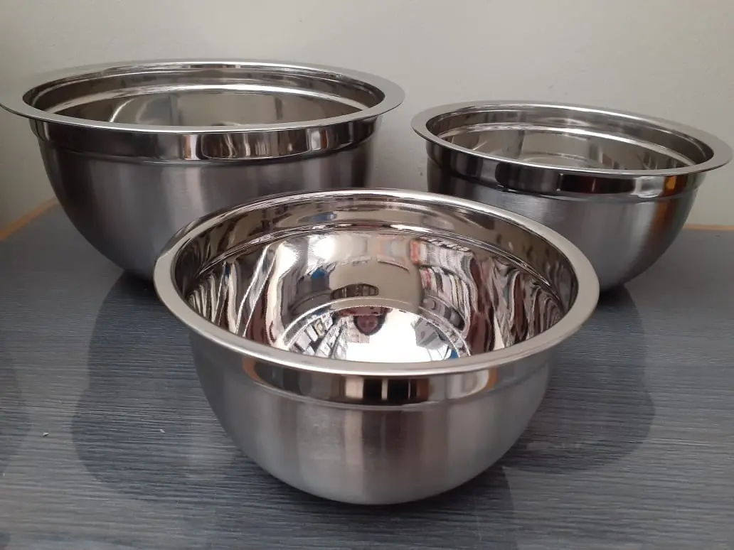 SET DE BOLWS X 3 PIEZAS PROFESIONAL, TAZÓN ACERO INOX OFERTA - 4