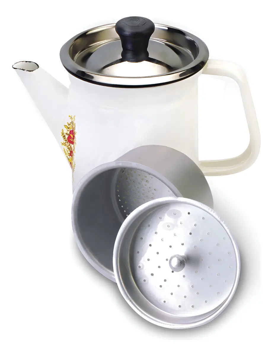 CAFETERA DE ACERO ESMALTADO RECORD GOTA A GOTA - 1