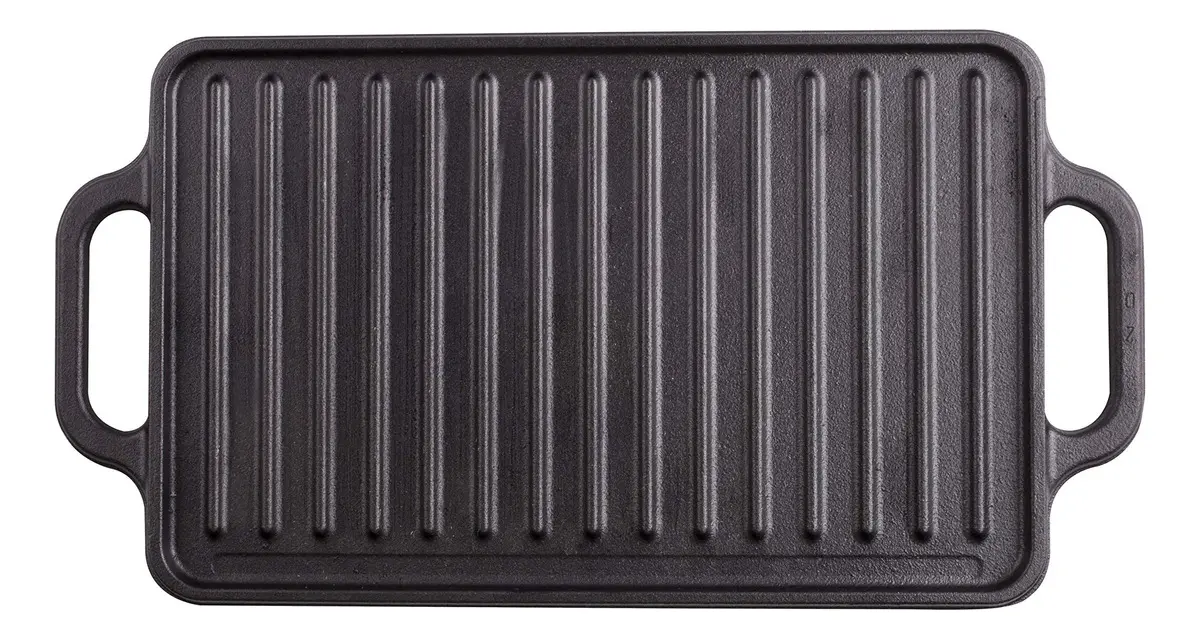 PLANCHA DE HIERRO FUNDIDO VICTORIA REVERSIBLE 47 X 25 CM - 2