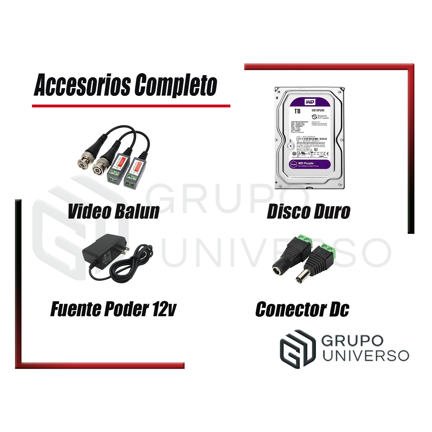 CÁMARAS SEGURIDAD DAHUA KIT 10 5MP + DISCO 2TB VISION NOCTURNA FULL COLOR - 5