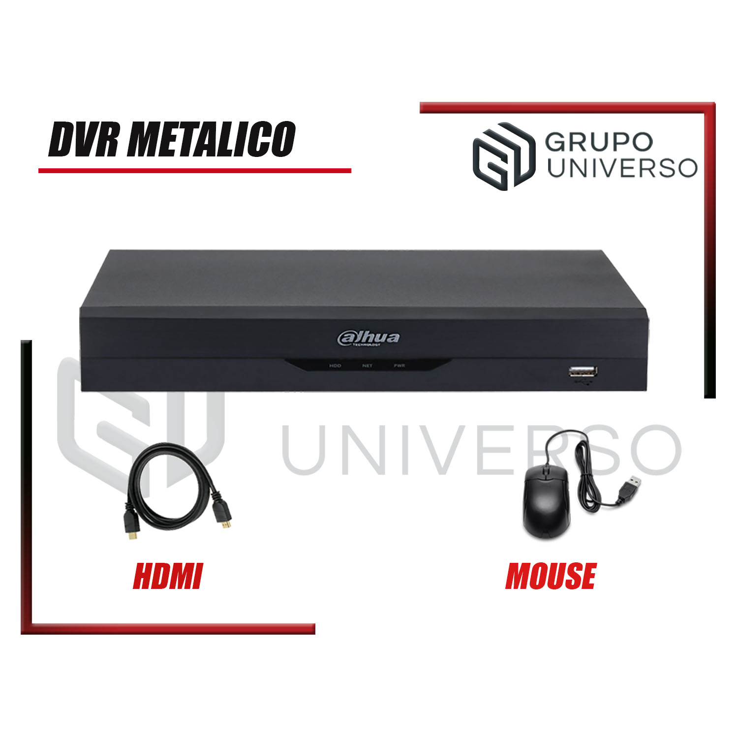 KIT 5 CÁMARA SEGURIDAD DAHUA 13021305025 5MP + DISCO VISION NOCHE FULL COLOR 1 TB - 3