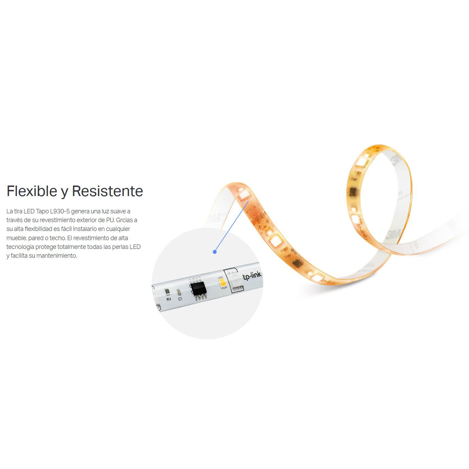 TP LINK - TIRA LUZ LED TAPO L930-5 MULTICOLOR 5M CONTROL VOZ SINCRONIZA MÚSICA - 4
