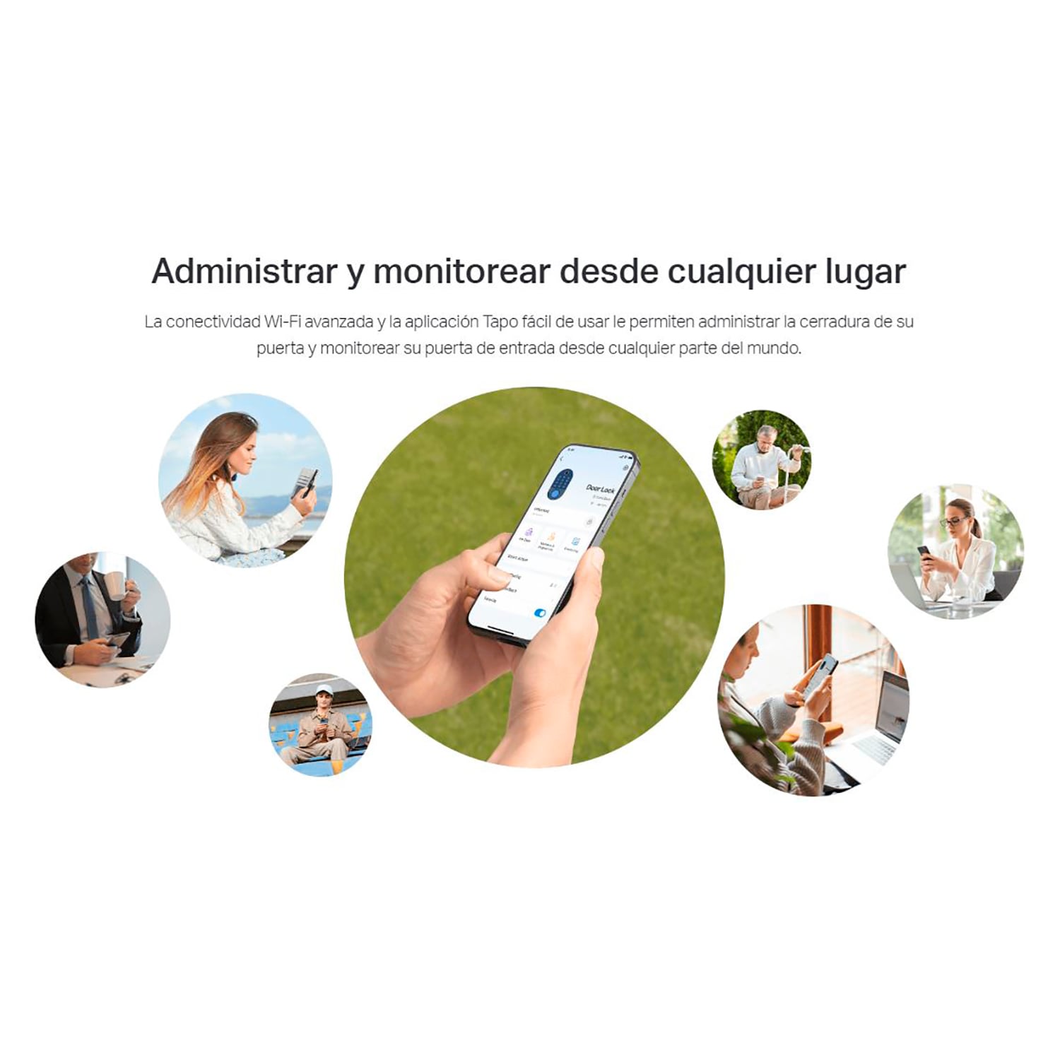 TP LINK - CERRADURA SMART TAPO DL110 TIMBRE MÚLTIPLES ACCESOS CONTROL VOZ IP65 - 5
