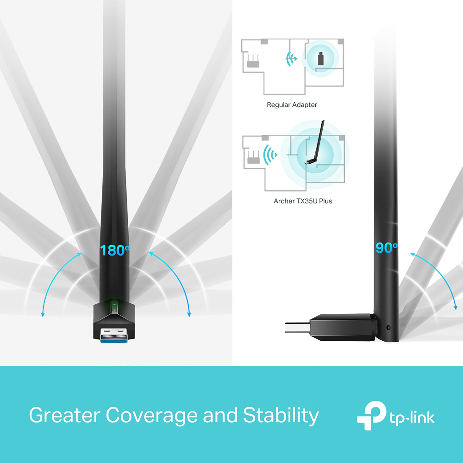 TP LINK ARCHER TX35U PLUS AX1800 WIFI 7 ADAPTADOR USB INALÁMBRICO BANDA DUAL - 4