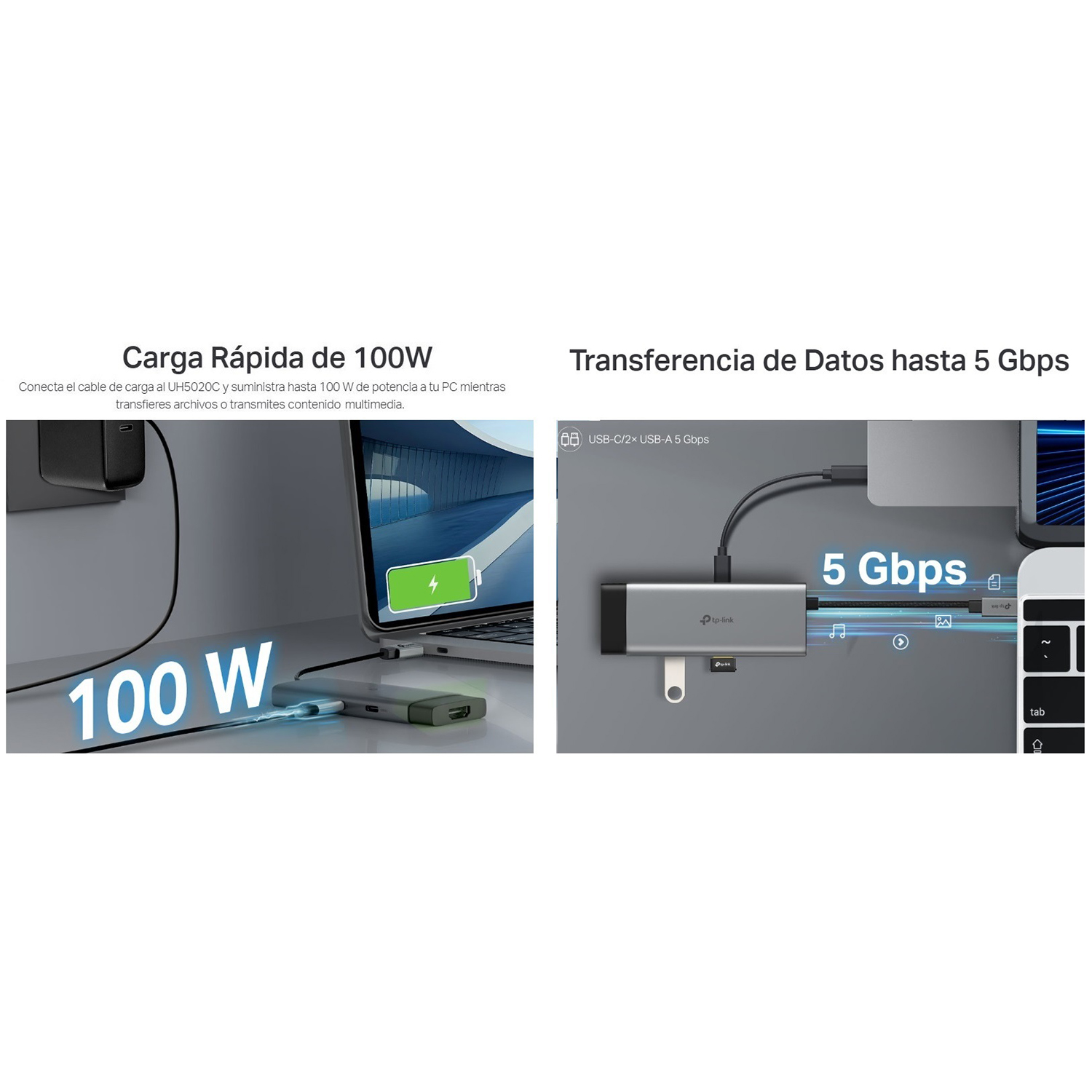 TP-LINK ADAPTADOR HUB UH5020C USB TIPO-C 5 PUERTOS EN 1 - 3