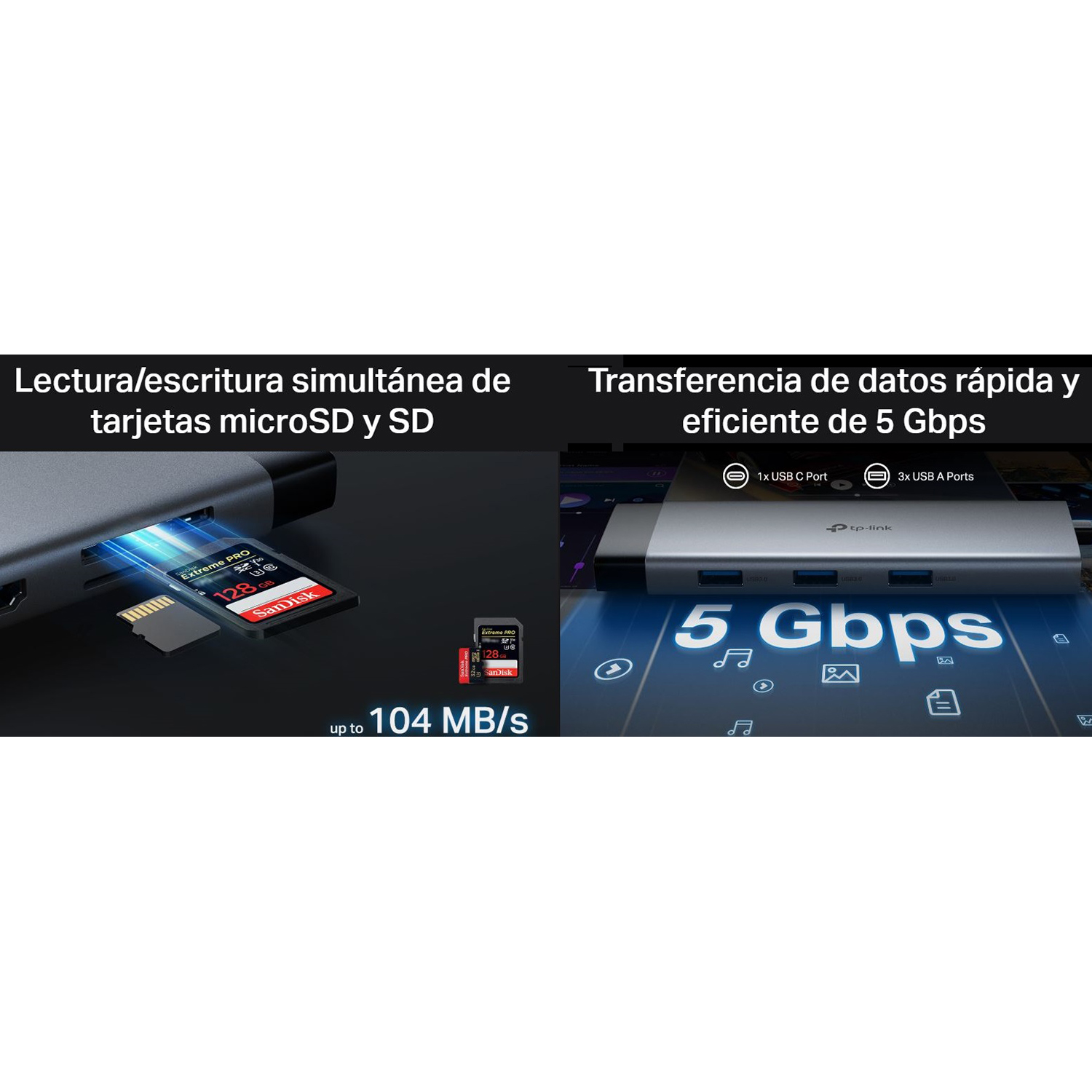 TP-LINK ADAPTADOR HUB UH9120C USB TIPO C 9 PUERTOS EN 1 - 4