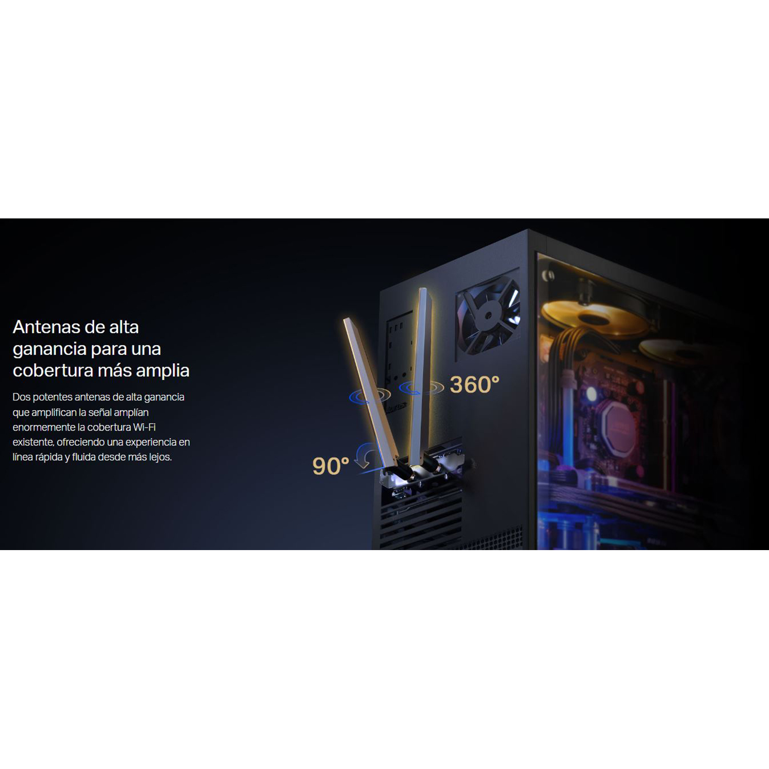 TP-LINK ARCHER TBE400E ADAPTADOR PCIE BE6500 WI-FI 7 BLUETOOTH 5.4 - 4