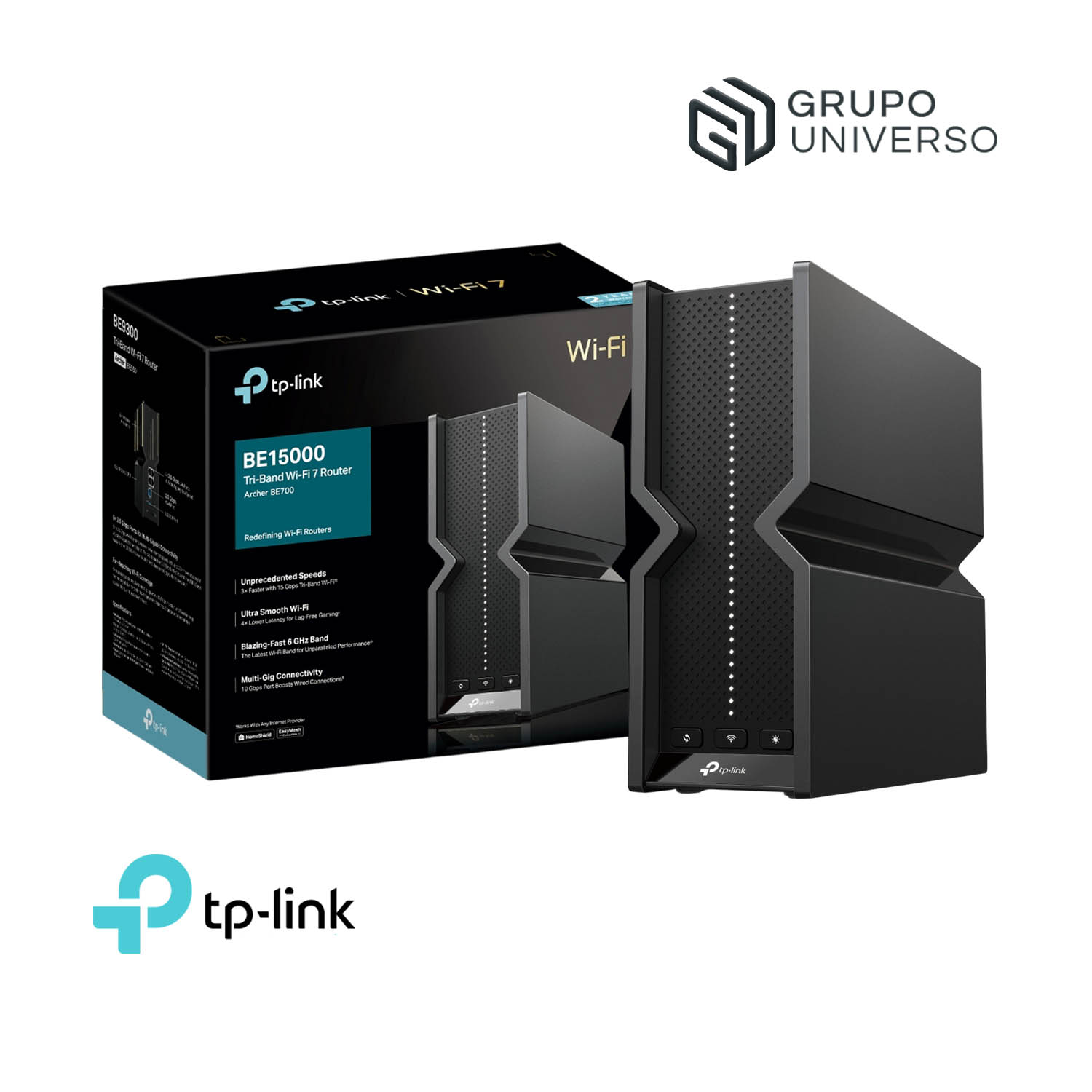 TP-LINK ARCHER BE700 BE15000 ROUTER TRIPLE BANDA WI-FI 7 EASY MESH - 1
