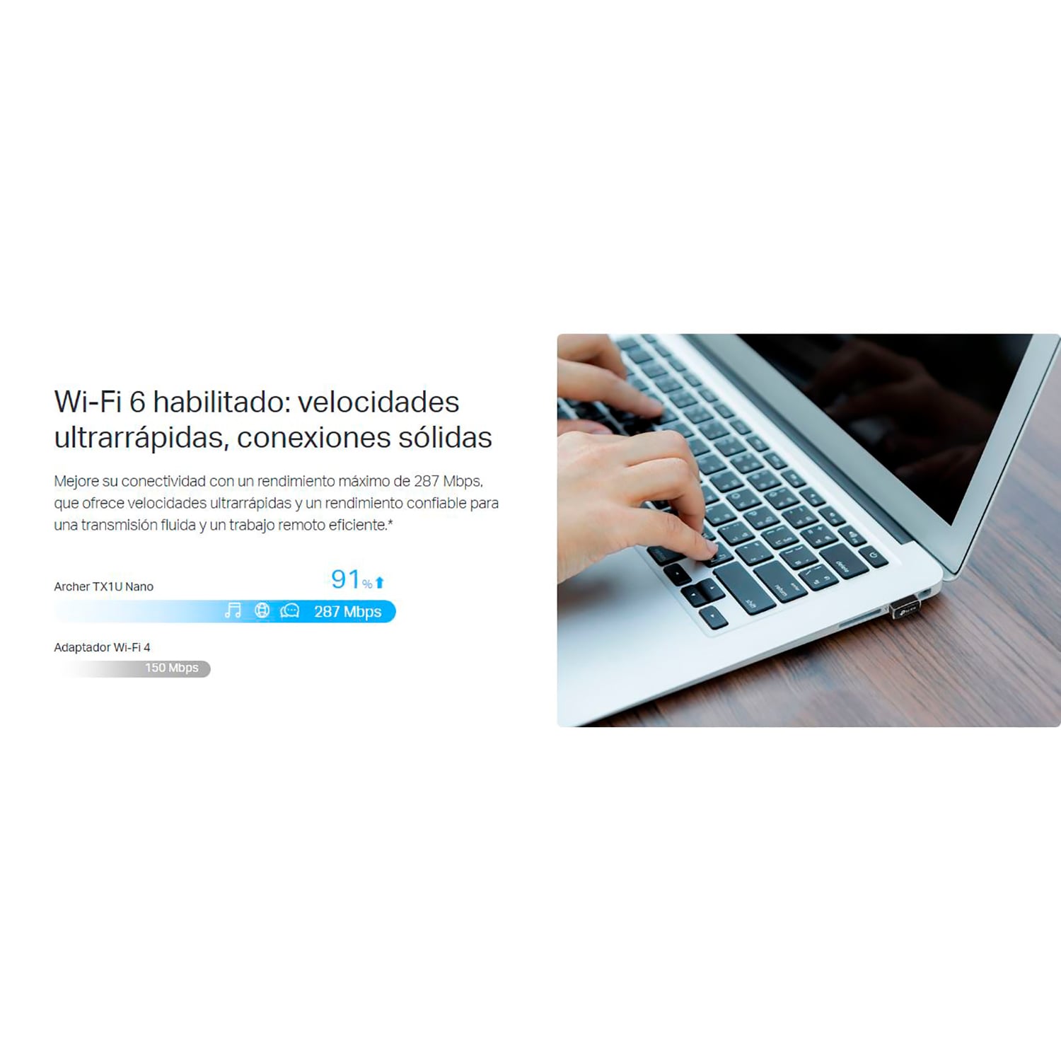 TP-LINK ARCHER TX1U NANO AX300 NANO WI-FI 6 ADAPTADOR USB INALÁMBRICO - 3