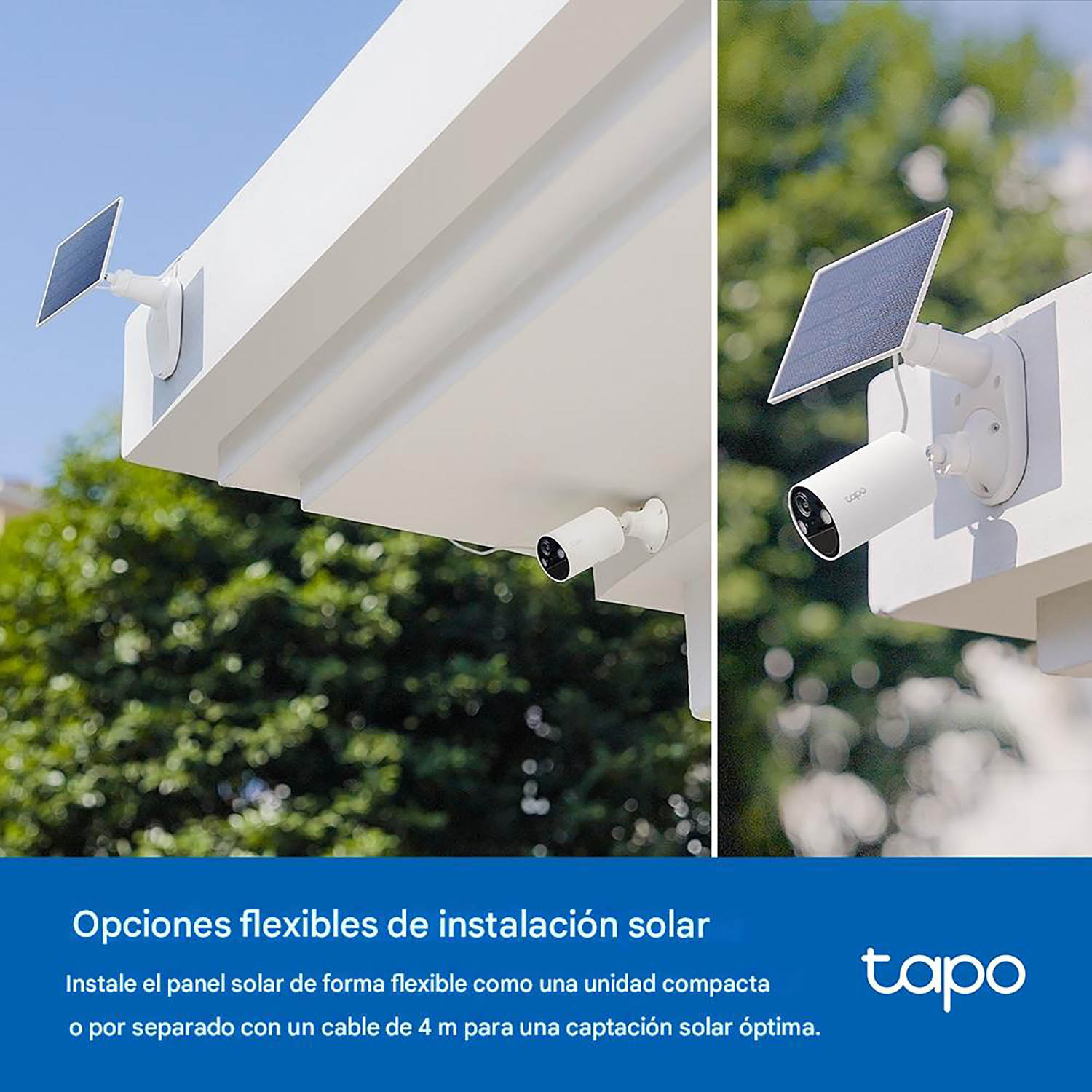 TP LINK - CÁMARA VIGILANCIA TAPO C410 KIT 3MP 2K AUDIO 2VÍAS BATERÍA PANEL SOLAR - 4