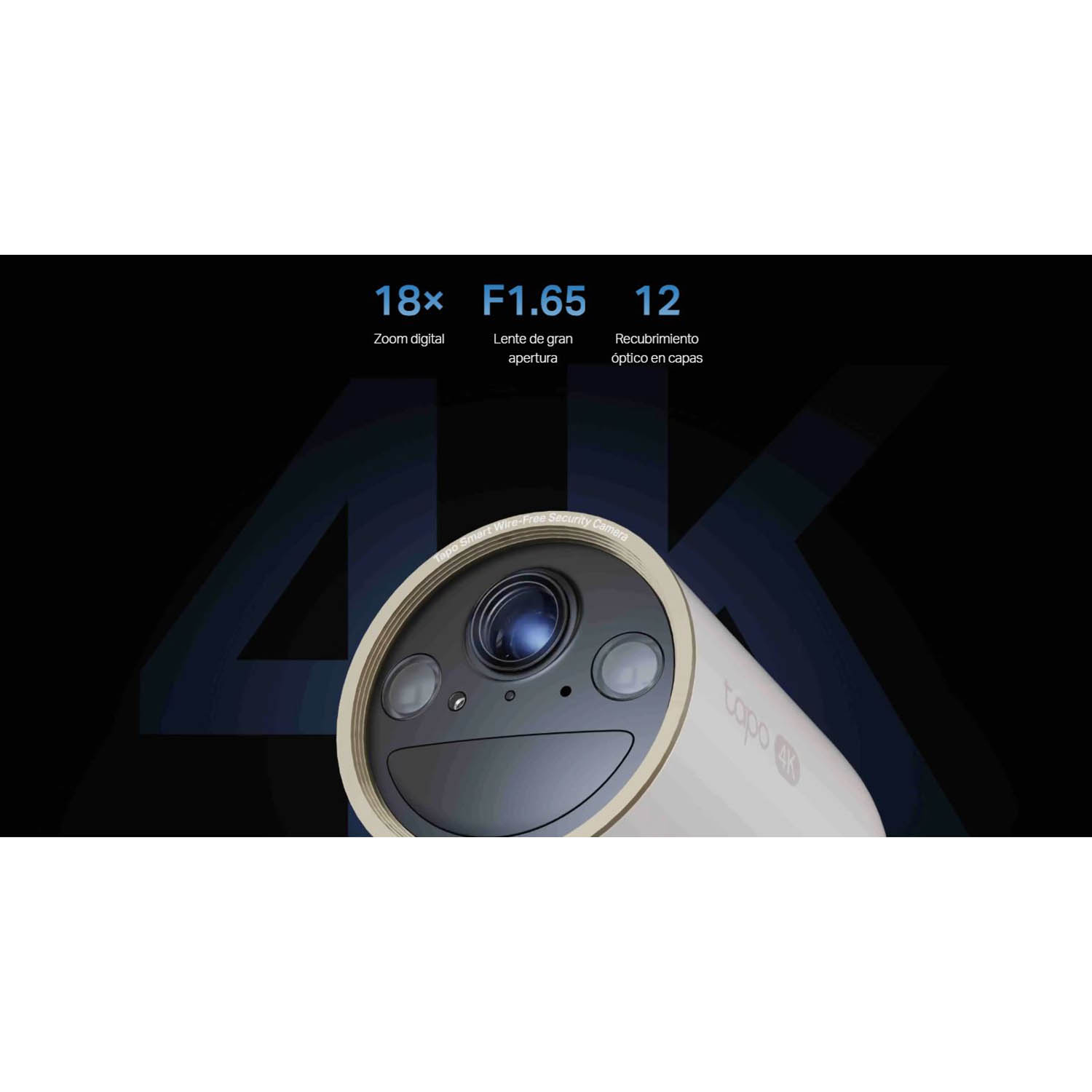 TP LINK - CÁMARA TAPO C460 KIT 4K AUDIO BIDIRECCIONAL ZOOM 18X PANEL SOLAR 128GB - 4