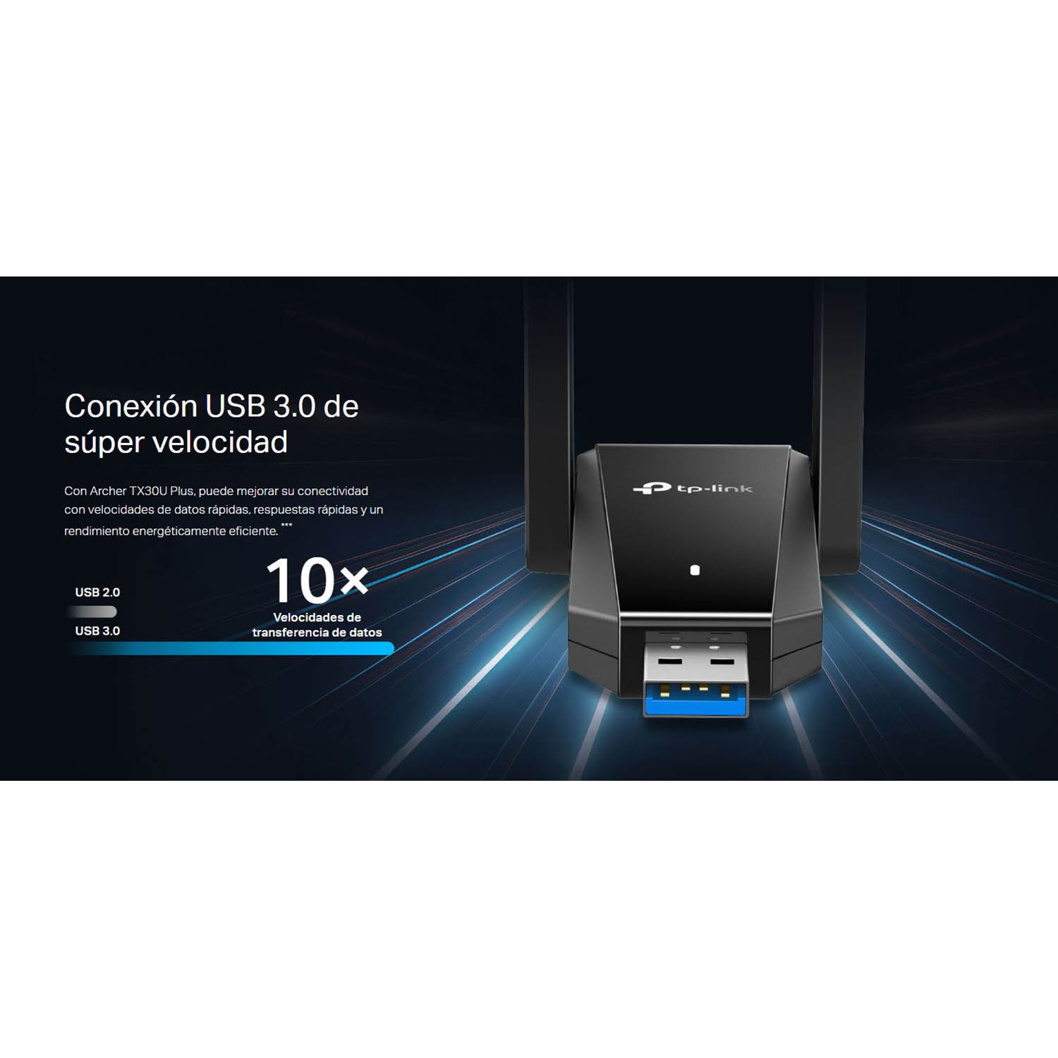 TP-LINK ARCHER TX30U PLUS AX1800 ADAPTADOR USB INALÁMBRICO DOBLEANTENA - 4