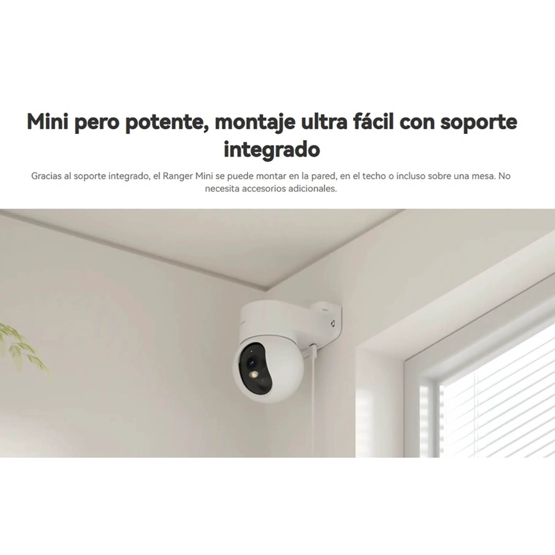IMOU - CÁMARA RANGER MINI 3MP AUDIO DOBLEVÍA NOCHE COLOR INTERIOR 128GB - 4