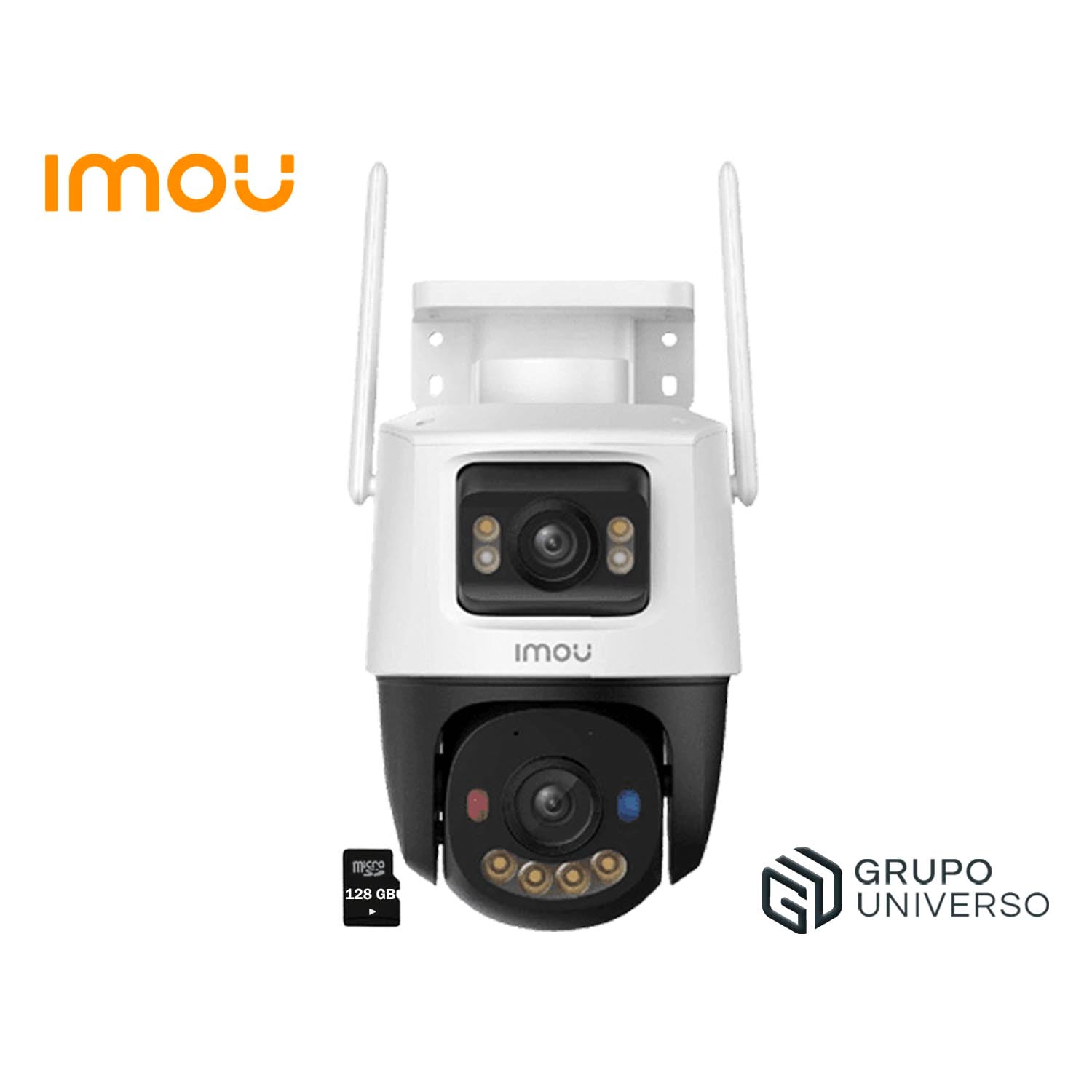 IMOU - CÁMARA CRUISER DUAL 2 5MP + 5MP NOCHE COLOR LUZ DISUASIVA 128GB - 1