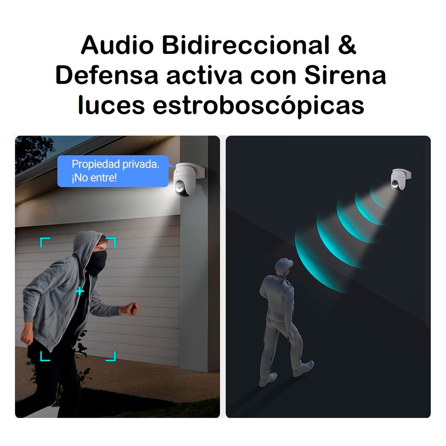 CÁMARA SEGURIDAD EZVIZ CB8 LITE 4MP + PANEL SOLAR KIT AUDIO DOBLE VÍA NOCHE COLOR SIRENA LUZ BATERÍA 64GB - 4