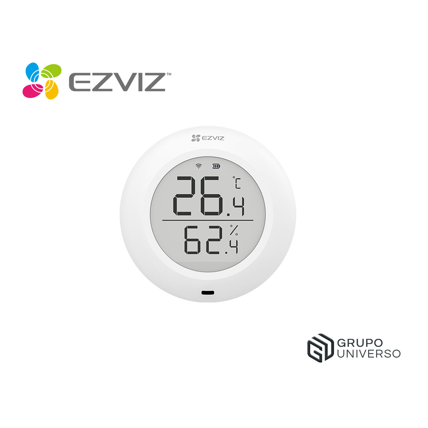 SENSOR DE TEMPERATURA Y HUMEDAD EZVIZ T51C PANTALLA DIGITAL - 1