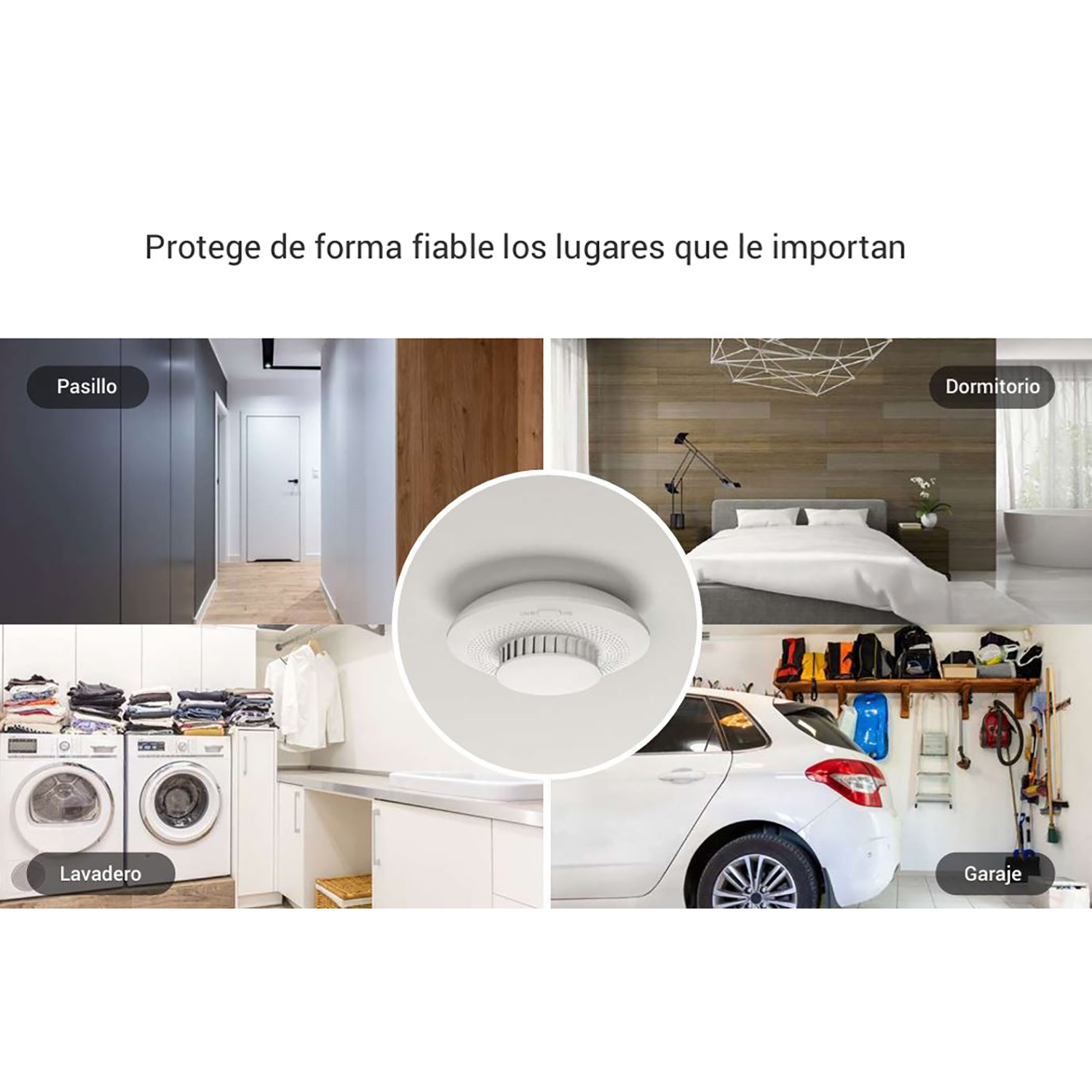SENSOR DE HUMO EZVIZ T4C WIFI HUMO FOTOELÉCTRICA SIRENA 85 DB H - 4