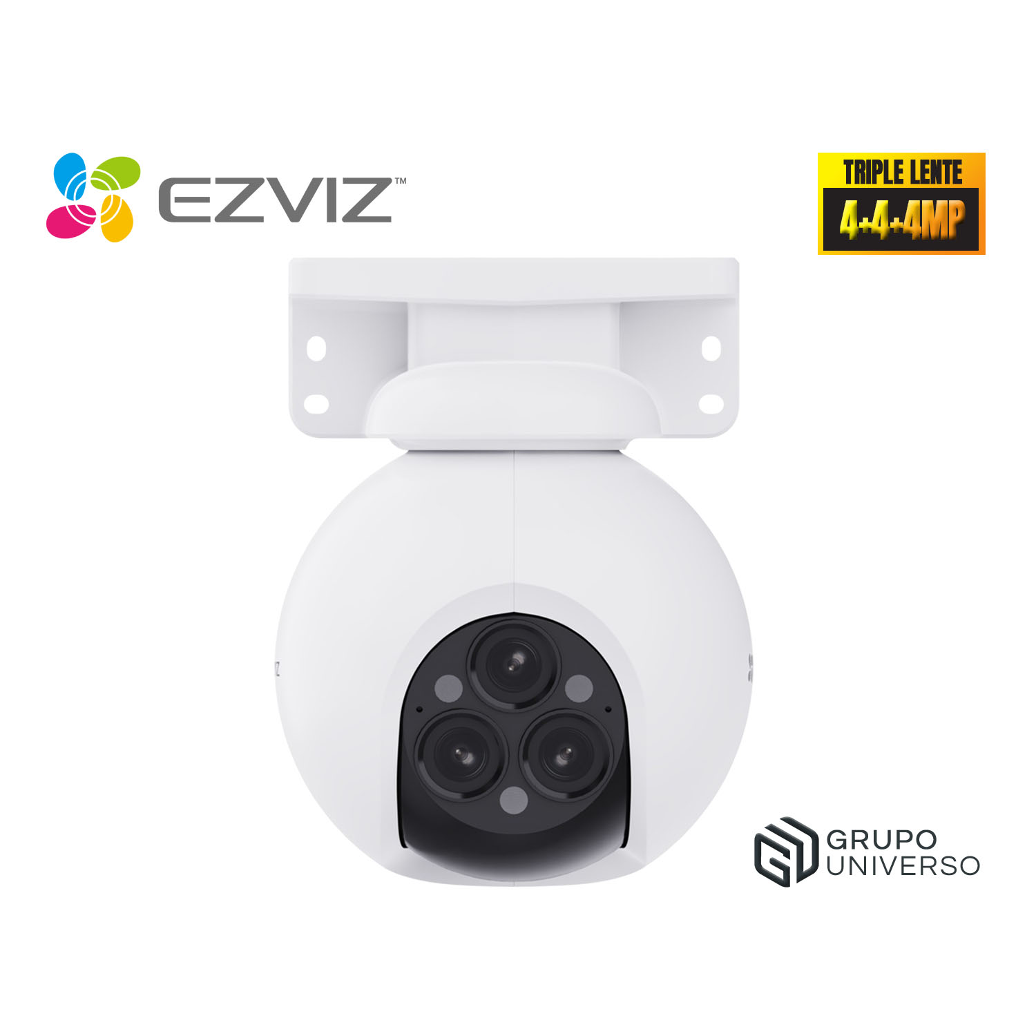 CÁMARA SEGURIDAD EZVIZ H80F MULTI 2K+ 4MP TRIPLE LENTE AUDIO DOBLE VÍA SEGUIMIENTO ZOOM PERSONAS ALARMA - 1
