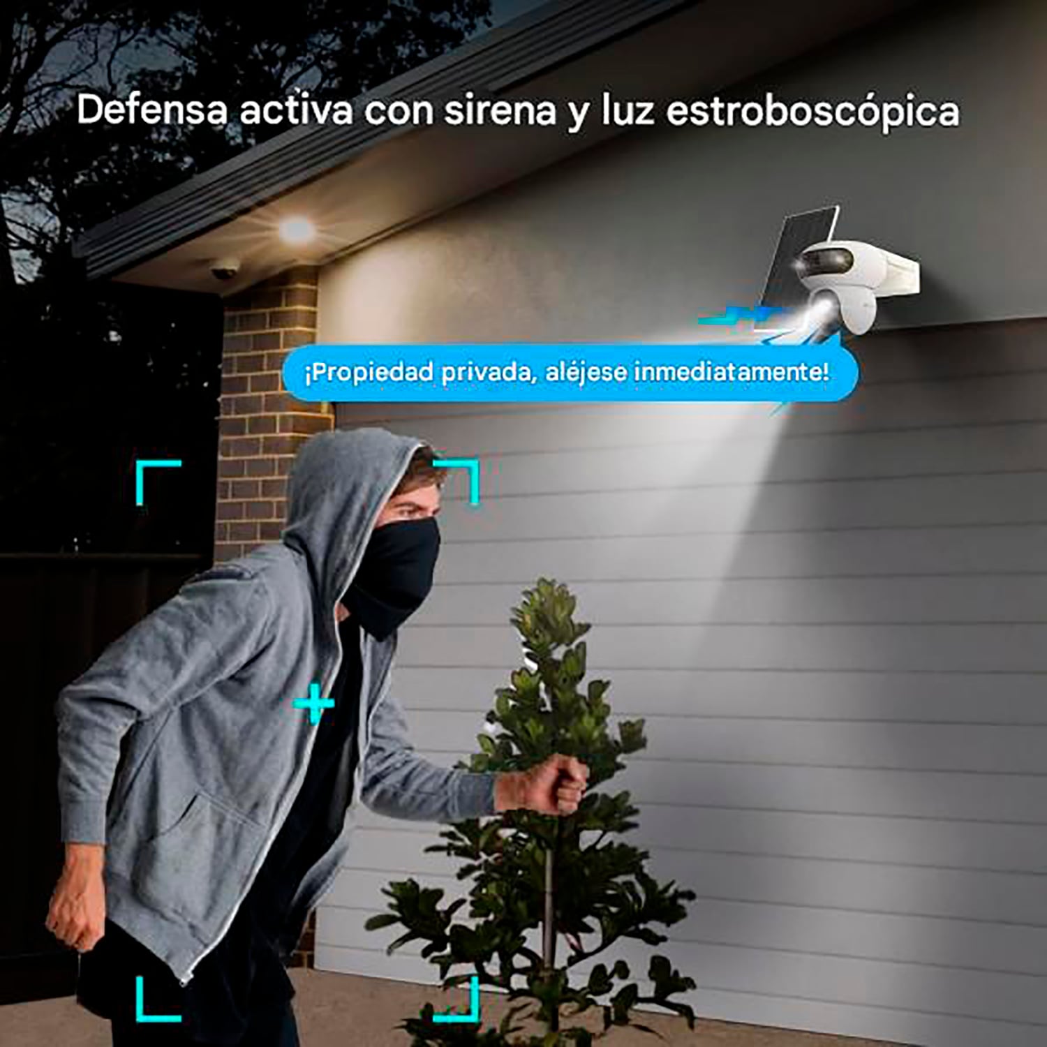 CÁMARA SEGURIDAD EZVIZ HB90 DUAL KIT 4MP + 4MP AUDIO 2VÍAS DETECCIÓN IA DEFENSA ACTIVA BATERÍA PANEL SOLAR 128GB - 5