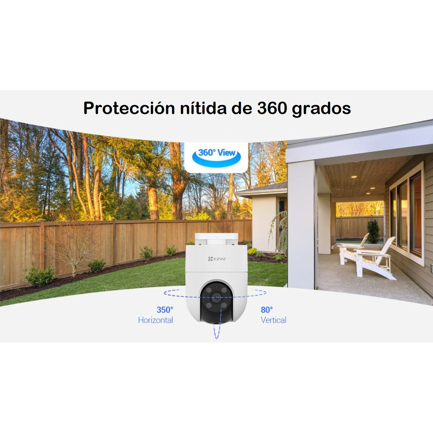 KIT CÁMARA SEGURIDAD EZVIZ H6C + H8C FULL HD 360 AUDIO DOBLE VÍA NOCHE COLOR DETECCIÓN PERSONAS - 4