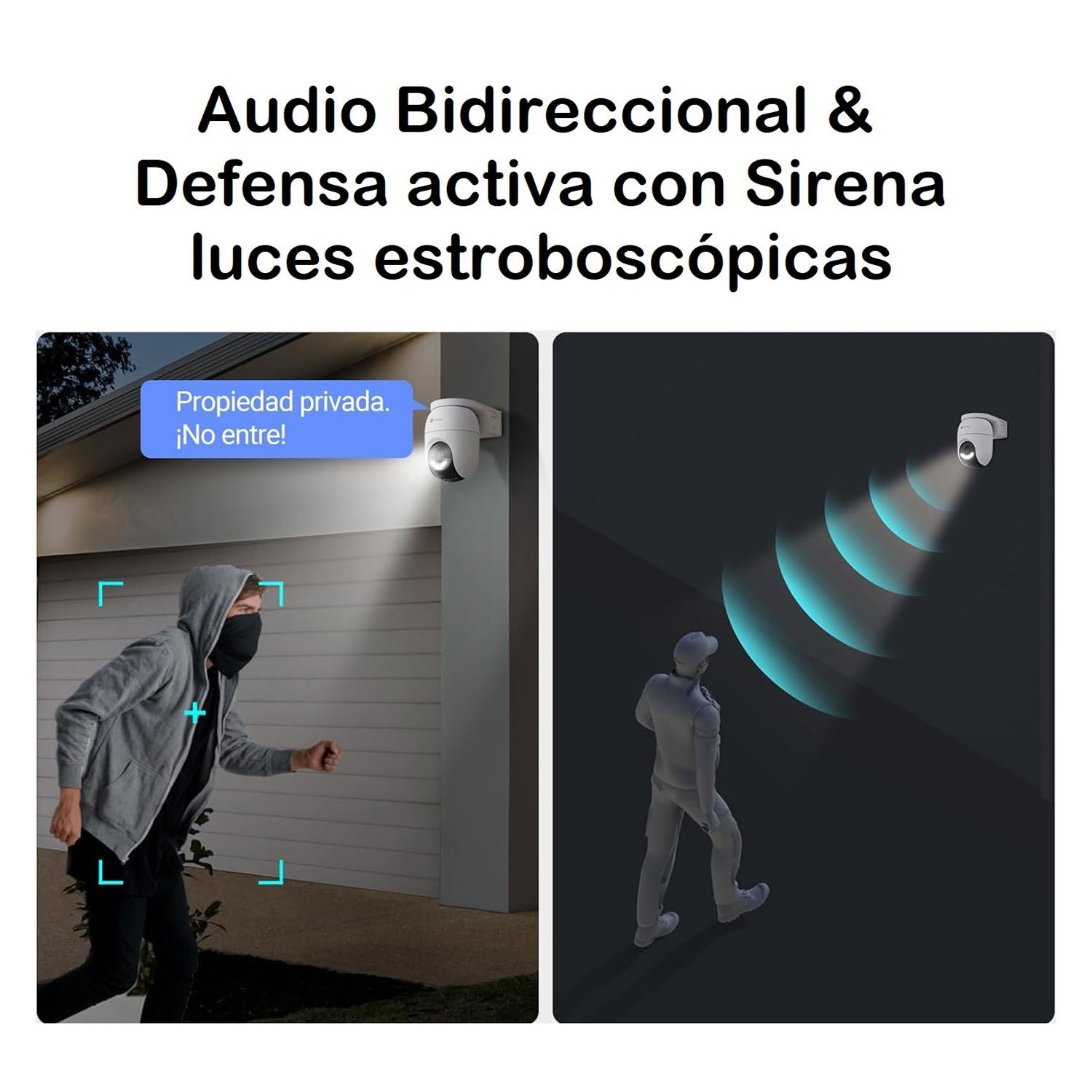 CÁMARA SEGURIDAD EZVIZ CB8 LITE 4MP + PANEL SOLAR KIT AUDIO DOBLE VÍA NOCHE COLOR SIRENA LUZ BATERÍA 128GB - 4