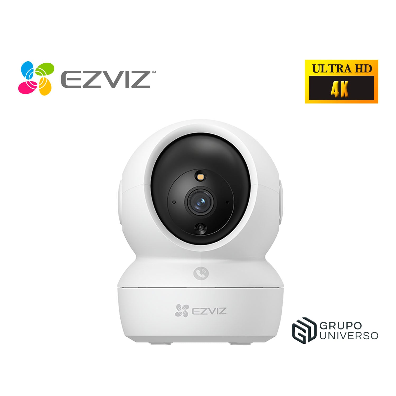CÁMARA SEGURIDAD EZVIZ H6C PRO 4K 360 AUDIO DOBLE VÍA BOTÓN LLAMADA DETECCIÓN PERSONAS SONIDO - 1